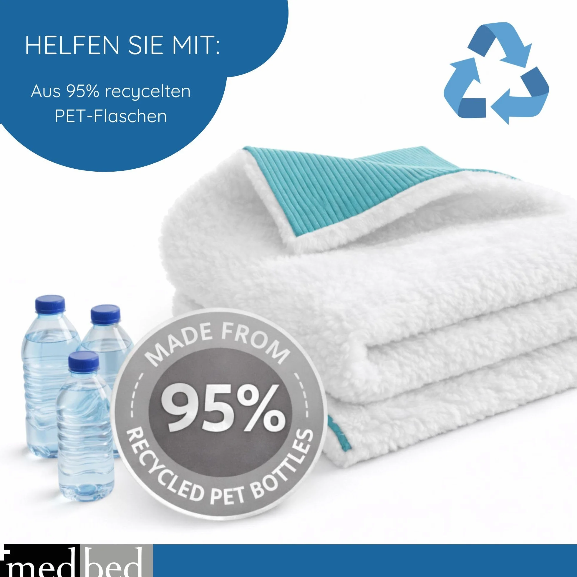 Anti-Dekubitus MedBed Premium – podkładka medyczna do zapobiegania gojeniu się ran (100 x 140 cm)