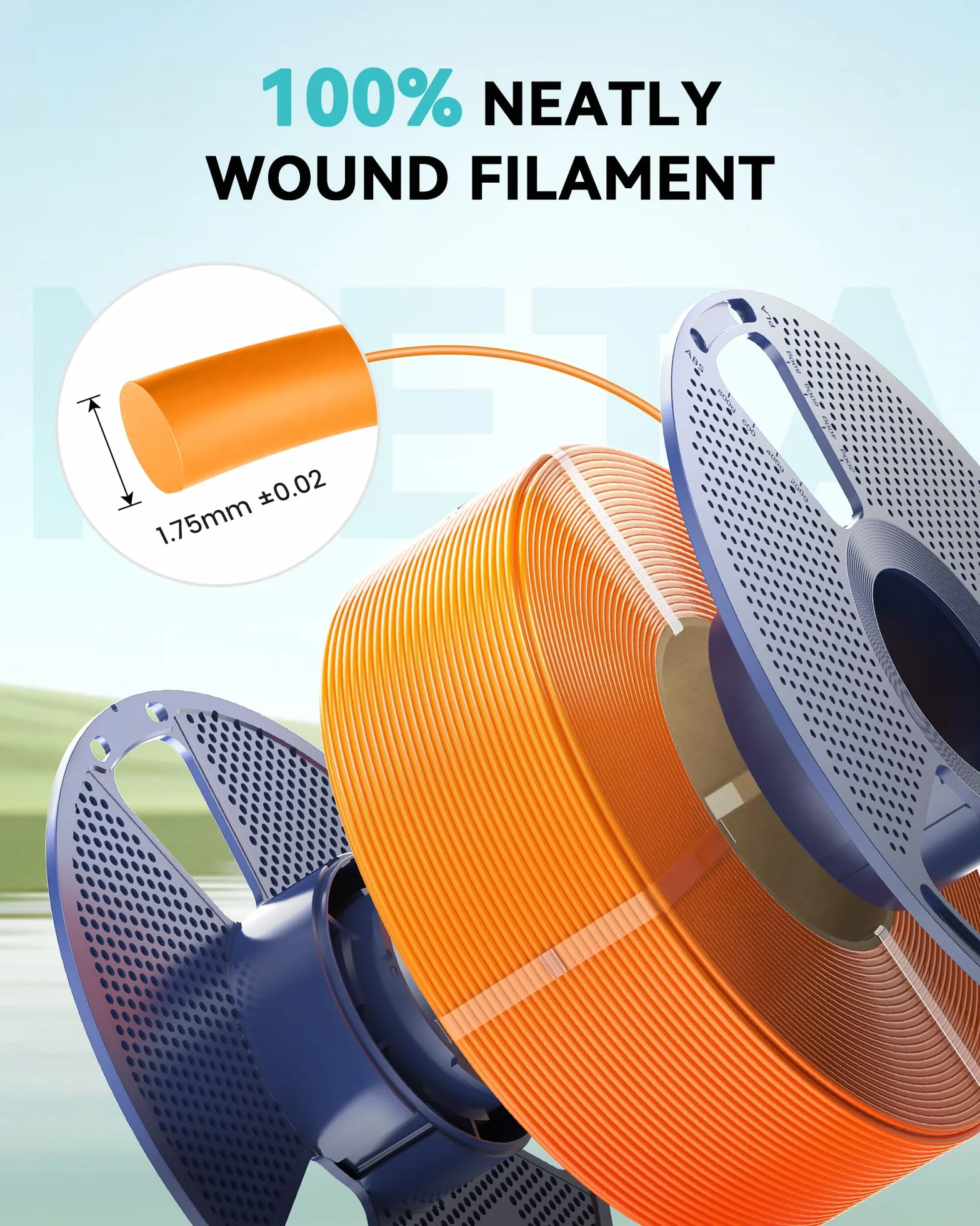 SUNLU High Speed PLA Meta Filament, 2kg Filamentu PLA do Drukarki 3D, 1,75 mm, Twardszy, Starannie Nawinięty Filament 3D, łącznie 2 kg, 1 kg na Szpulę, Opakowanie 2 szt, Czarny+Czarny