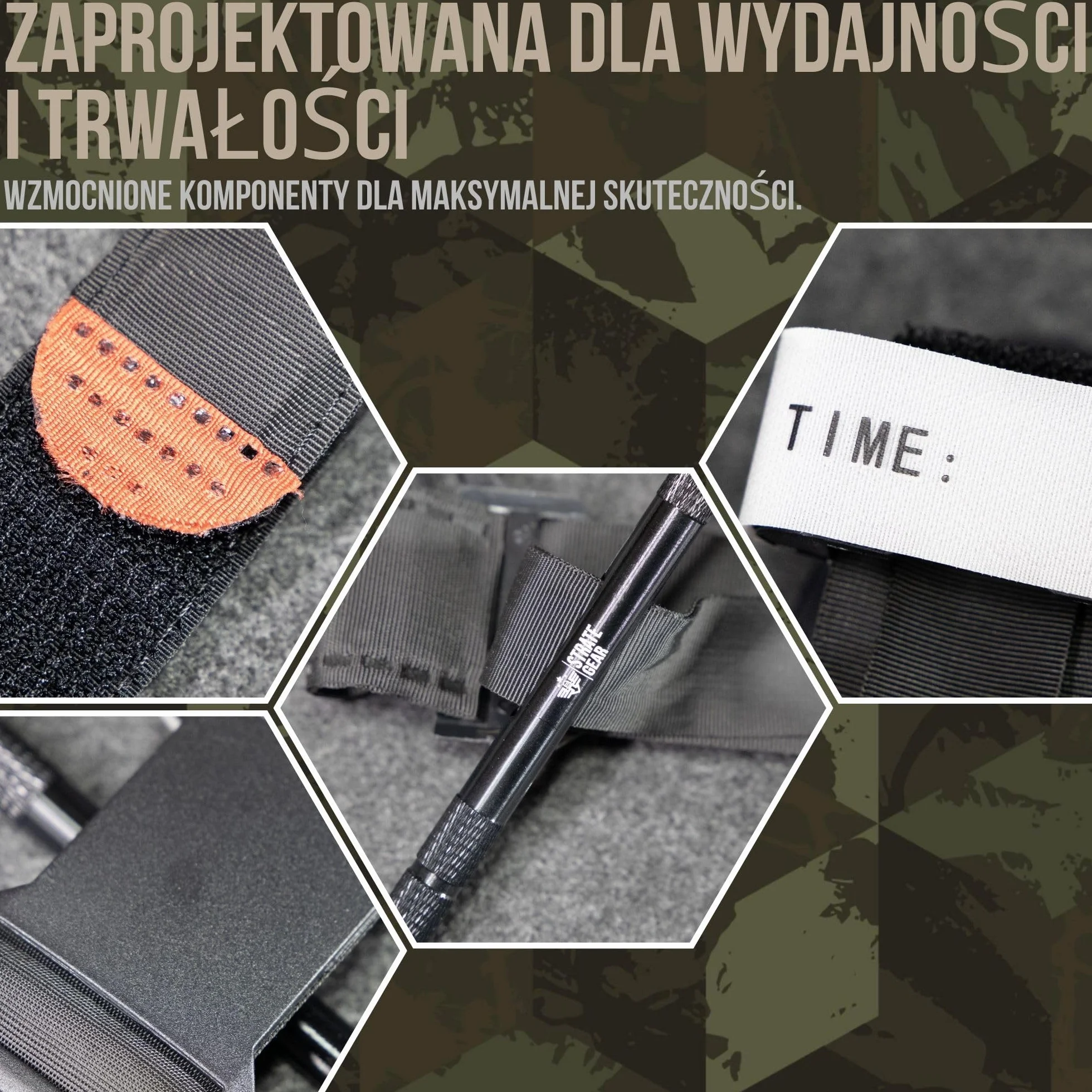 Taktyczny Opaska Uciskowa Tourniquet Strate Gear Zestaw 2x Ratownictwo Medyczne