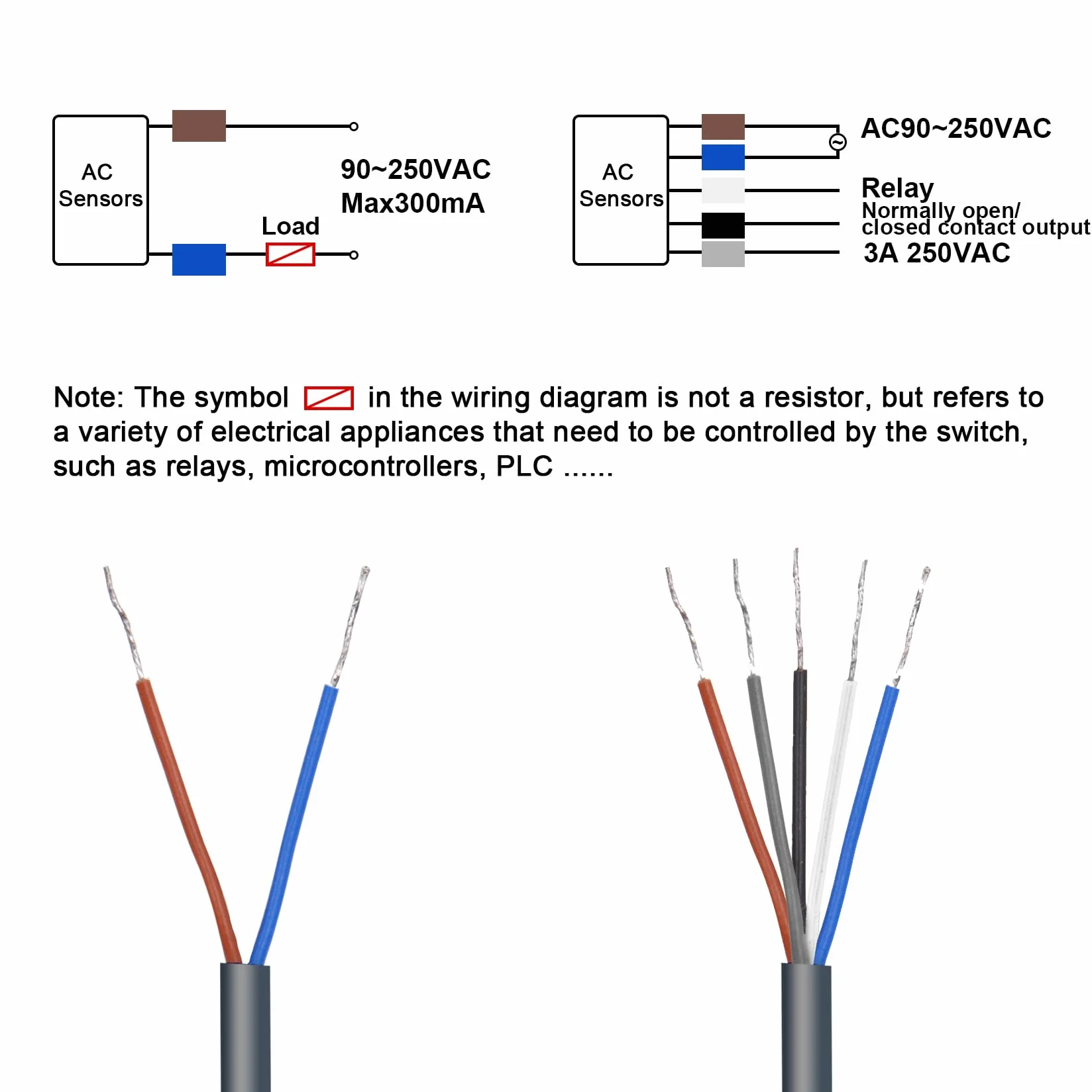 Heschen przełącznik fotoelektryczny E3JK-5DM1-5L AC 90-250 V 5 m