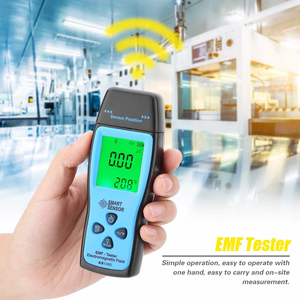 Cyfrowy miernik EMF Mini tester elektromagnetyczny