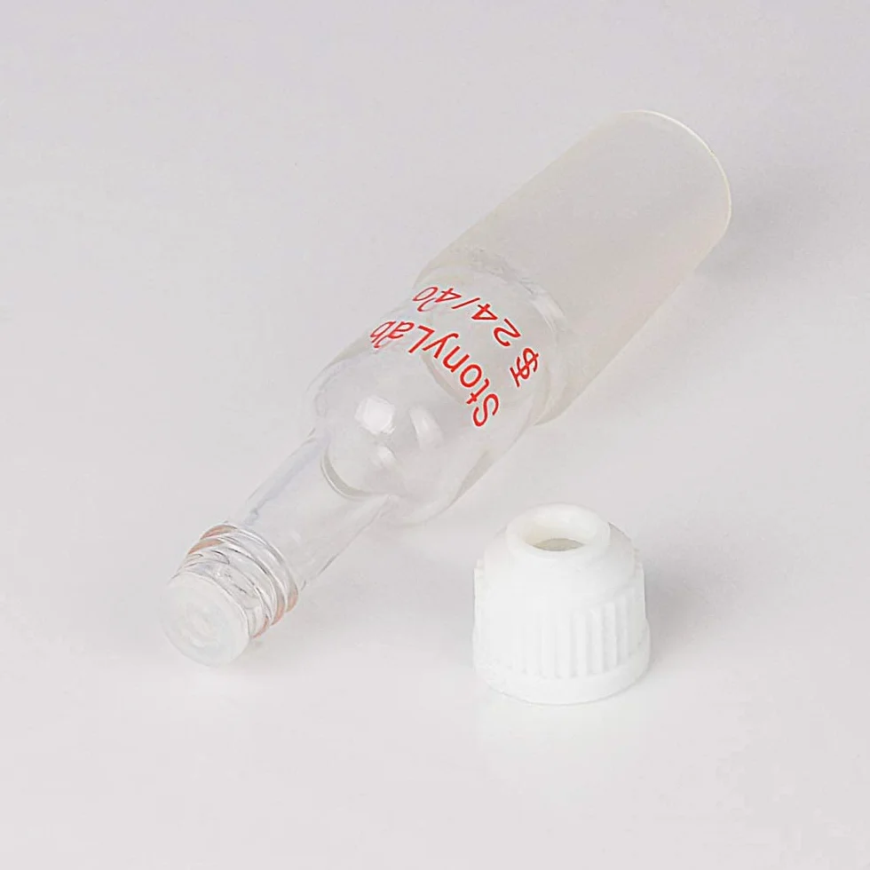 StonyLab Adapter wlotowy termometru z przyłączem wewnętrznym 24/40, wysokość 80 mm, do aparatu destylacyjnego