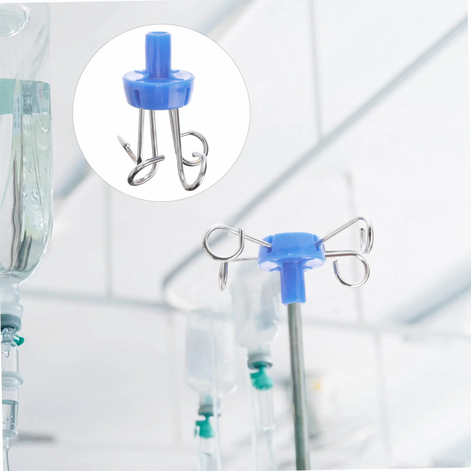 SOLUSTRE Stojak Kroplówki Ze Stali Nierdzewnej Hak Do Zawieszania Idealny Do Klinik i Szpitali Łatwy Montażu i Użytkowaniu Zapewniający Niezawodność i Trwałość