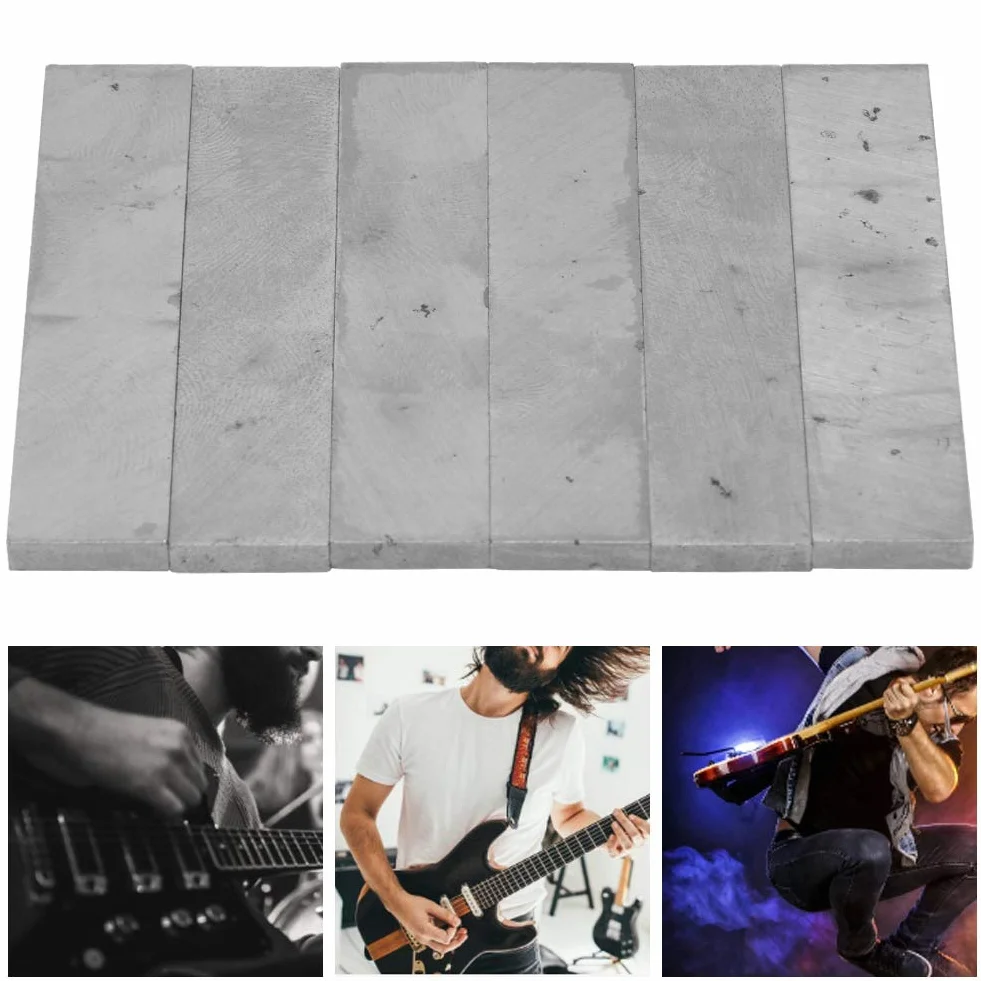 6 szt. Alnico 5 Humbucker Bar Alnico 5 Magnesy do Humbuckerów, Magnesy do Przetworników Gitarowych Alnico 2 Magnet Pickup Namagnesowany Magnes do Przetworników Gitary Elektrycznej