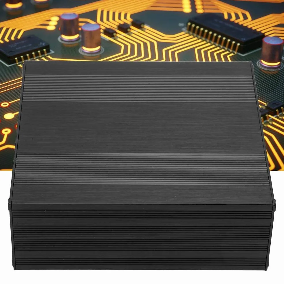 Obudowa aluminiowa czarna do projektu elektronicznego DIY dzielona
