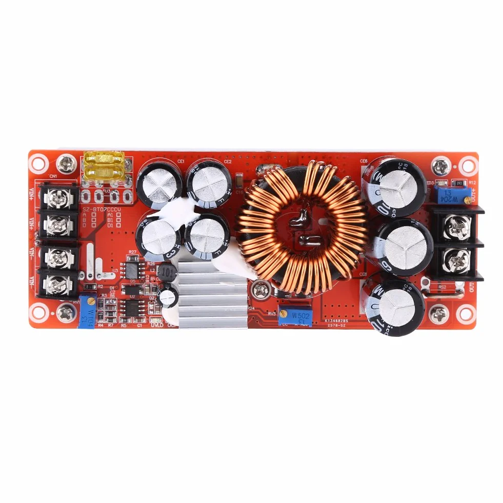 Boost Step-up DC-DC 1500 W, Moduł doładowania dla urządzeń elektrycznych, DC-DC Boost Converter Step-up Moduł Zasilania w 10~60 V out 12~90 V