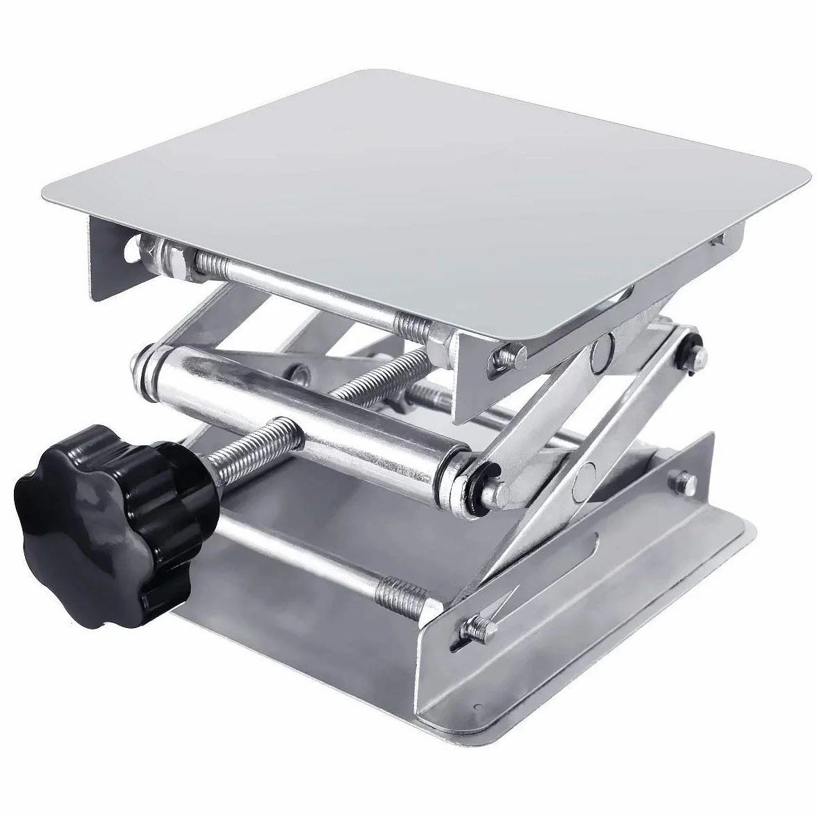Stół laboratoryjny ze stali nierdzewnej 100 x 100 mm stojak nożycowy Lab Jack