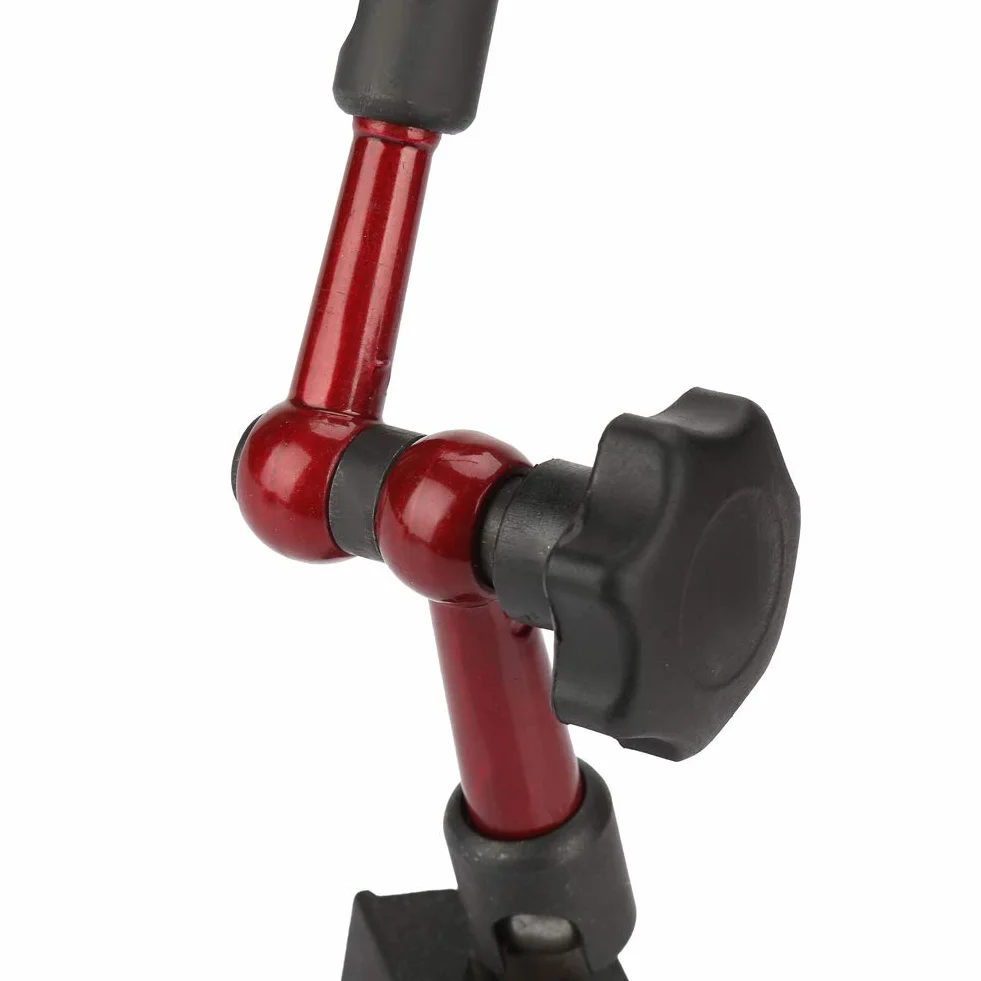 0.01mm czujnik zegarowy z uchwytem magnetycznym 0~0.8mm magnetyczny stojak pomiarowy ze wskaźnikiem zegarowym akcesoria tokarskie metalowe