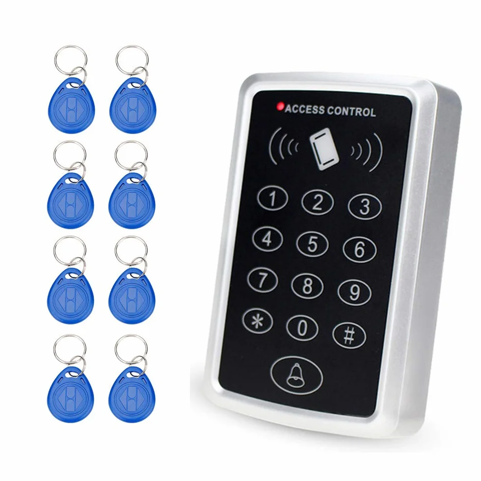 RFID 125 kHz samodzielna klawiatura kontrolera dostępu do drzwi 10 klawiszy 1 znacznik EM-ID
