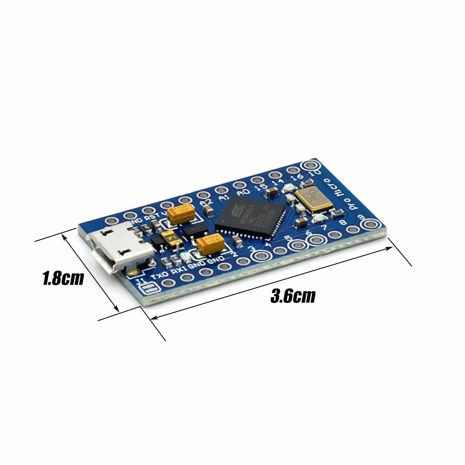 Pro Micro 32U4 5 V/16 MHz mikrokontroler, samodzielna aktualizacja USB, interfejs micro USB, kompatybilny z Arduino (1)