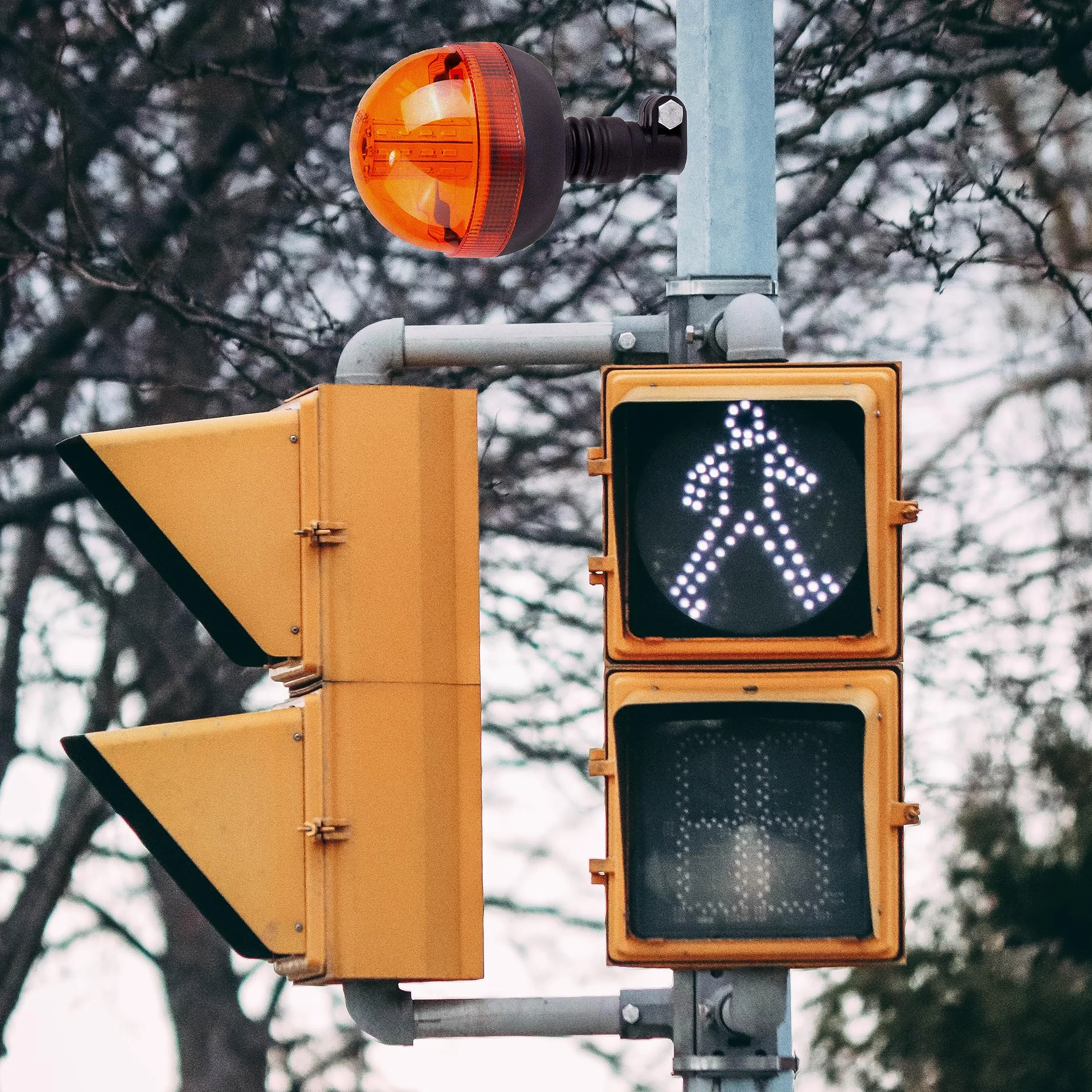 Retoo Lampa ostrzegawcza obrotowa 12 i 24 V, lampa sygnalizacyjna obrotowa migająca, światło ostrzegawcze pomarańczowe, światło obrotowe, wodoszczelne, lampki ostrzegawcze pyłoszczelne do wózka