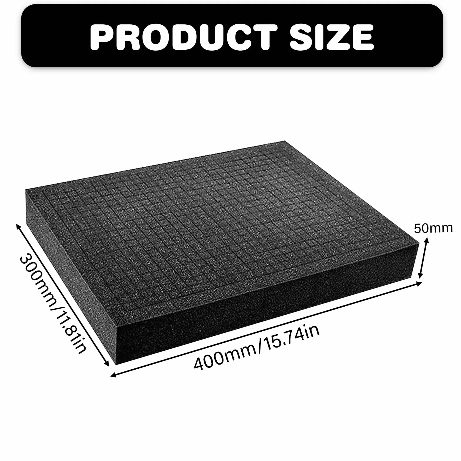 Pianka rastrowa w kostce 2 sztuki 400 x 300 x 50mm wkładka do walizki z narzędziami