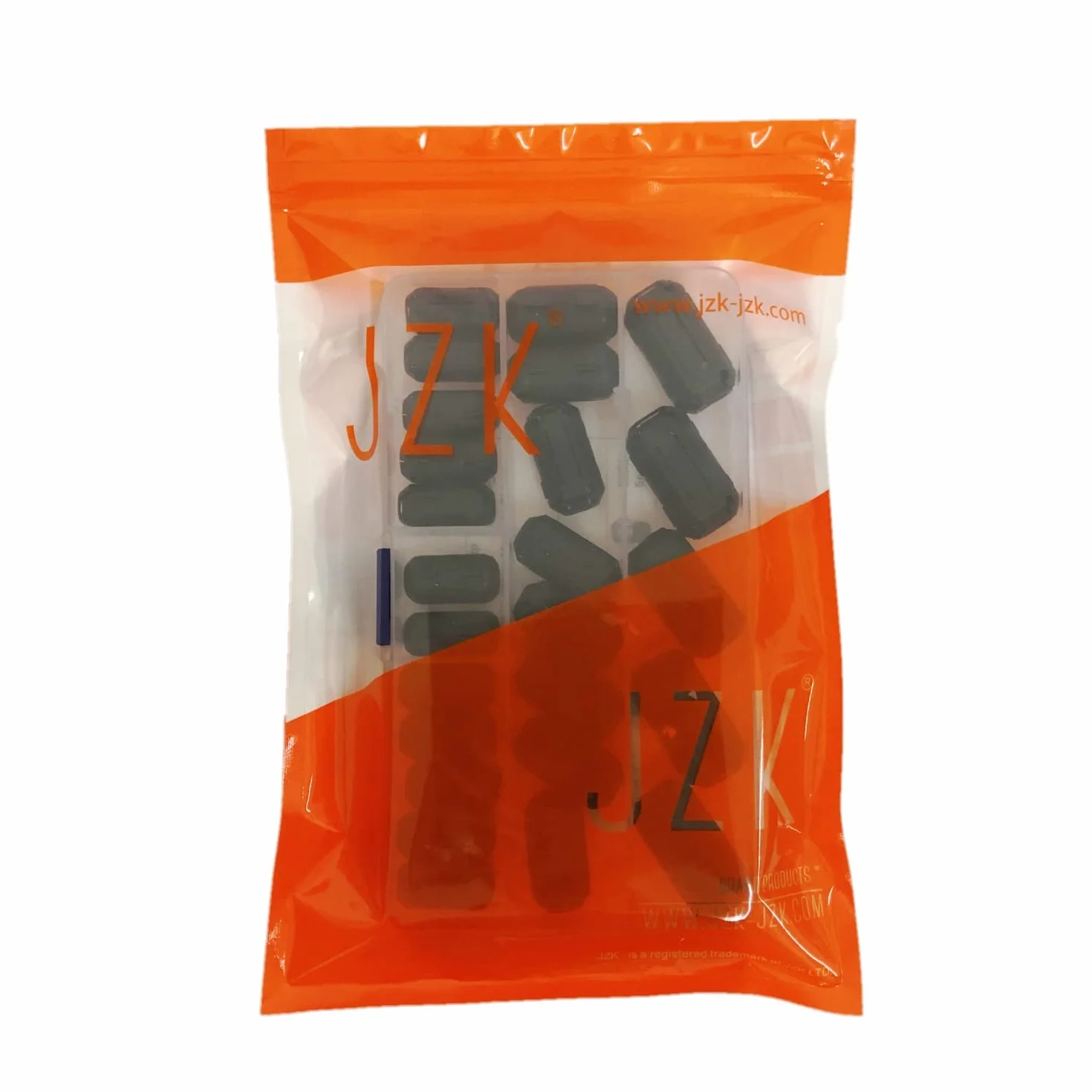 JZK 25 x czarny klips z pierścieniem ferrytowym RFI EMI klips do kabla tłumiącego hałas, średnica wewnętrzna 3,5 mm 5 mm 7 mm 9 mm do kabla USB, kabla myszy i kabla klawiatury