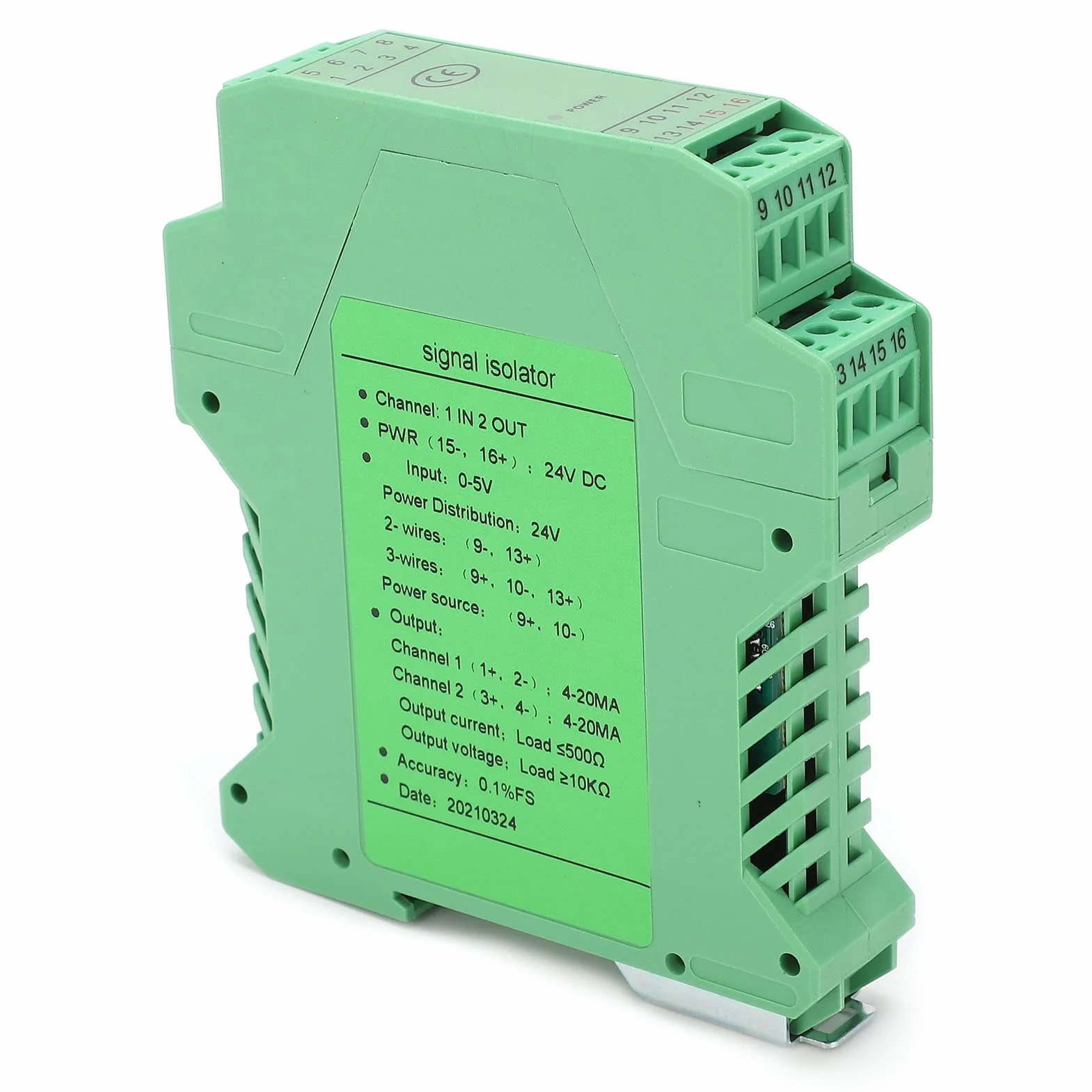 Izolator Sygnału Prądowego DC 24V 4-20mA PLC Nadajnik Kondycjoner Sygnału
