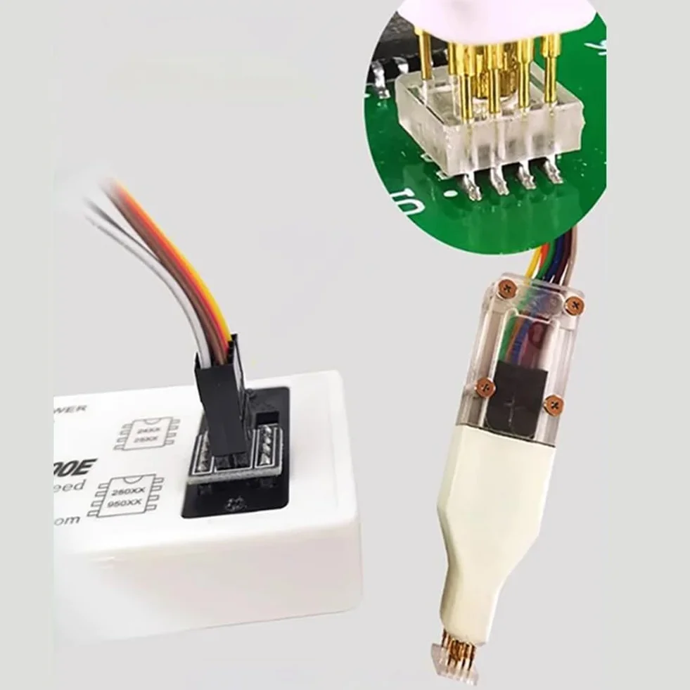 Booso Wson Chip Download Burn Write Probe Spring Needle Flash Eeprom Chip Burner Cable Vsonwson 8x6mm 8.5mm