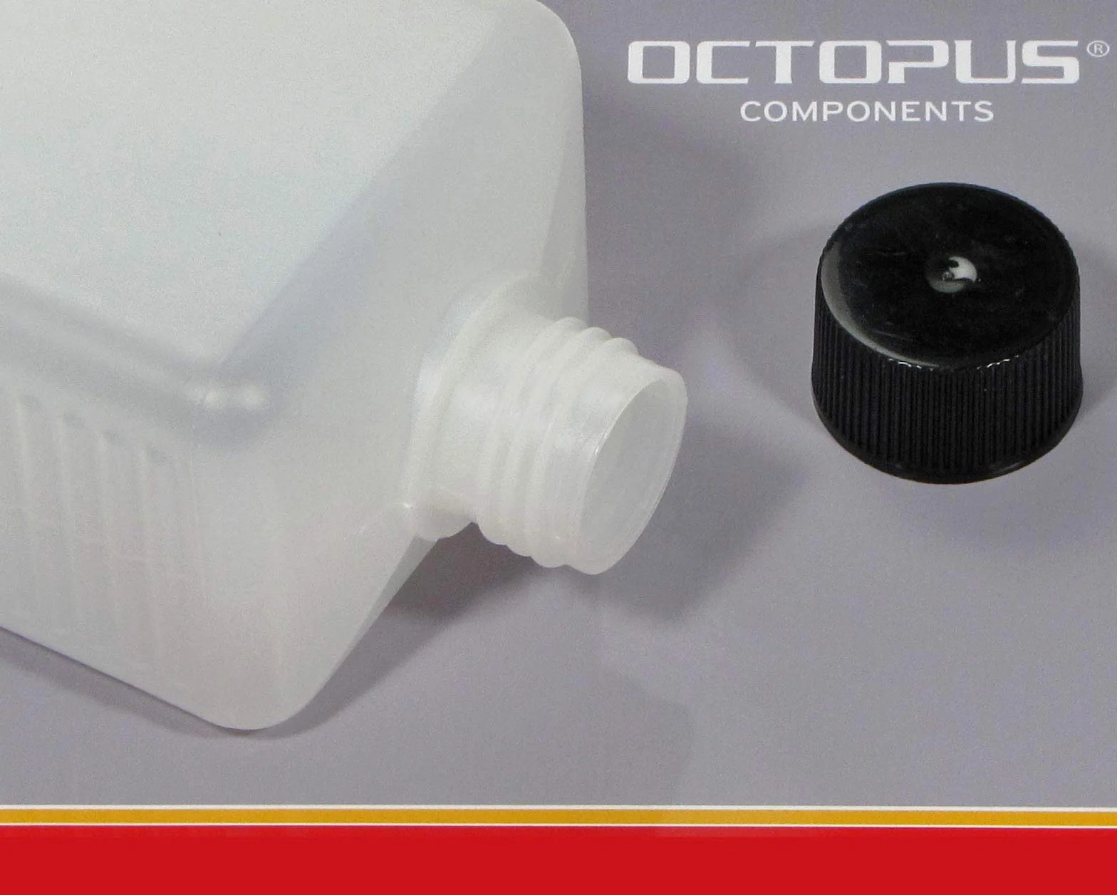 Octopus butelki plastikowe HDPE 5 x 500 ml z kolorowymi zakrętkami