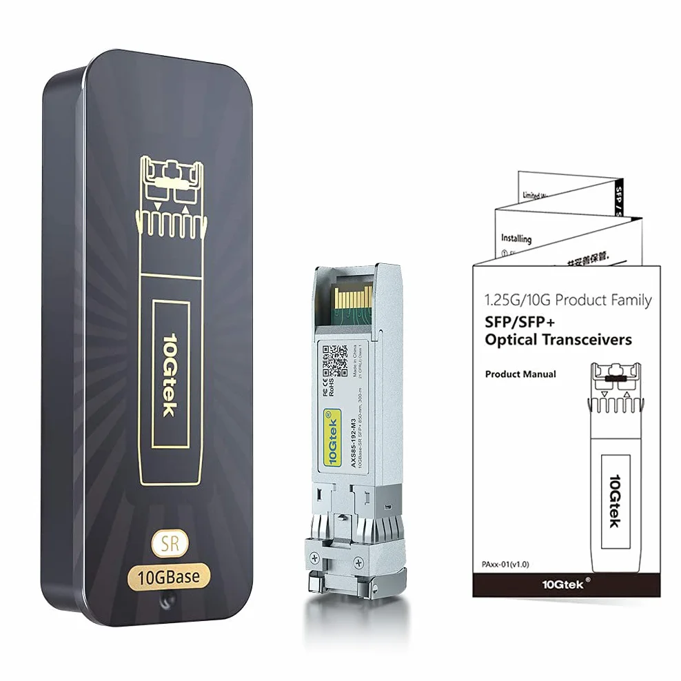 Netgear AXM761 SFP+ SR 10GBase-SR Multimode Transceiver, 850nm 300m Dual LC