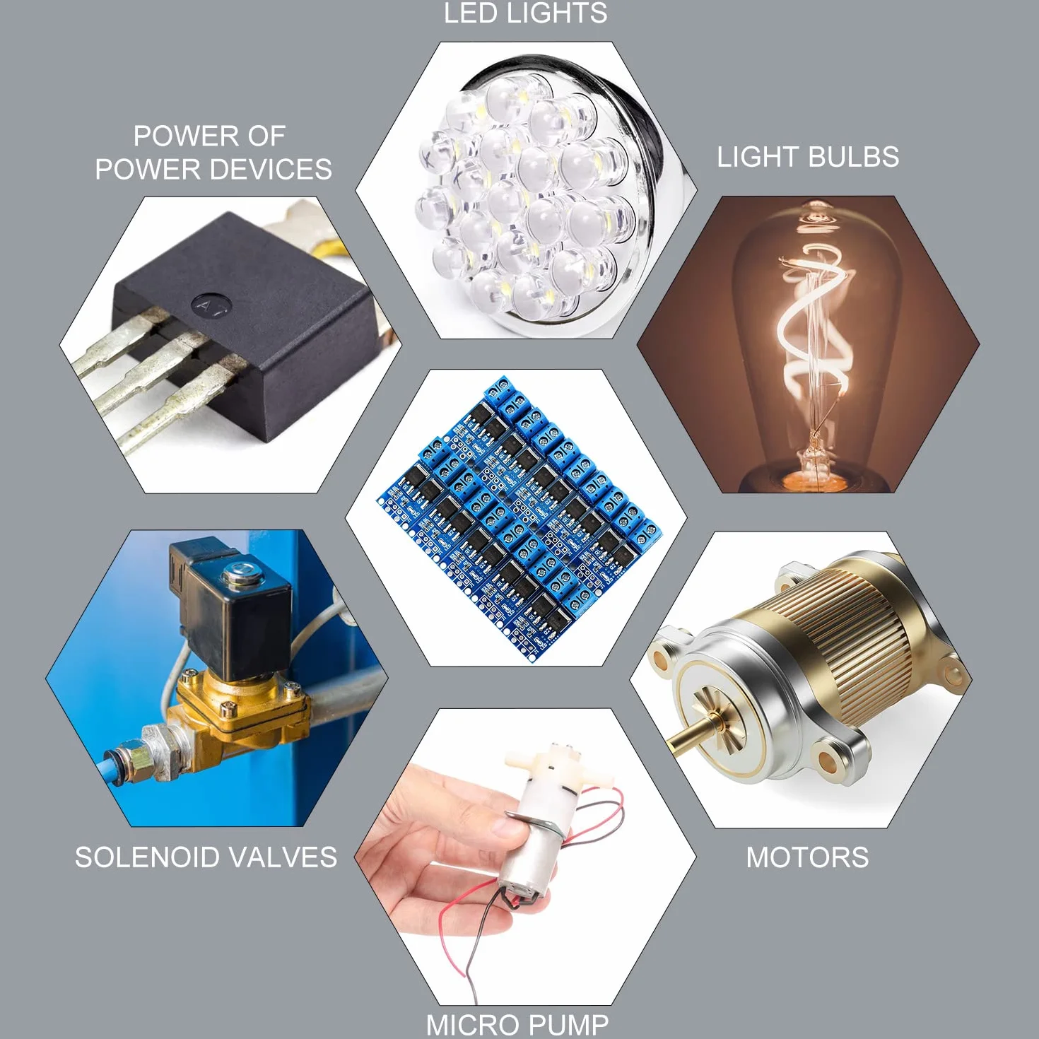 CHRI MOSFET moduł sterownika 5 V-36 V, 15 A (maks. 30 A), 400 W, podwójny moduł sterujący, regulacja PWM, elektroniczny przełącznik do Arduino (10 sztuk)