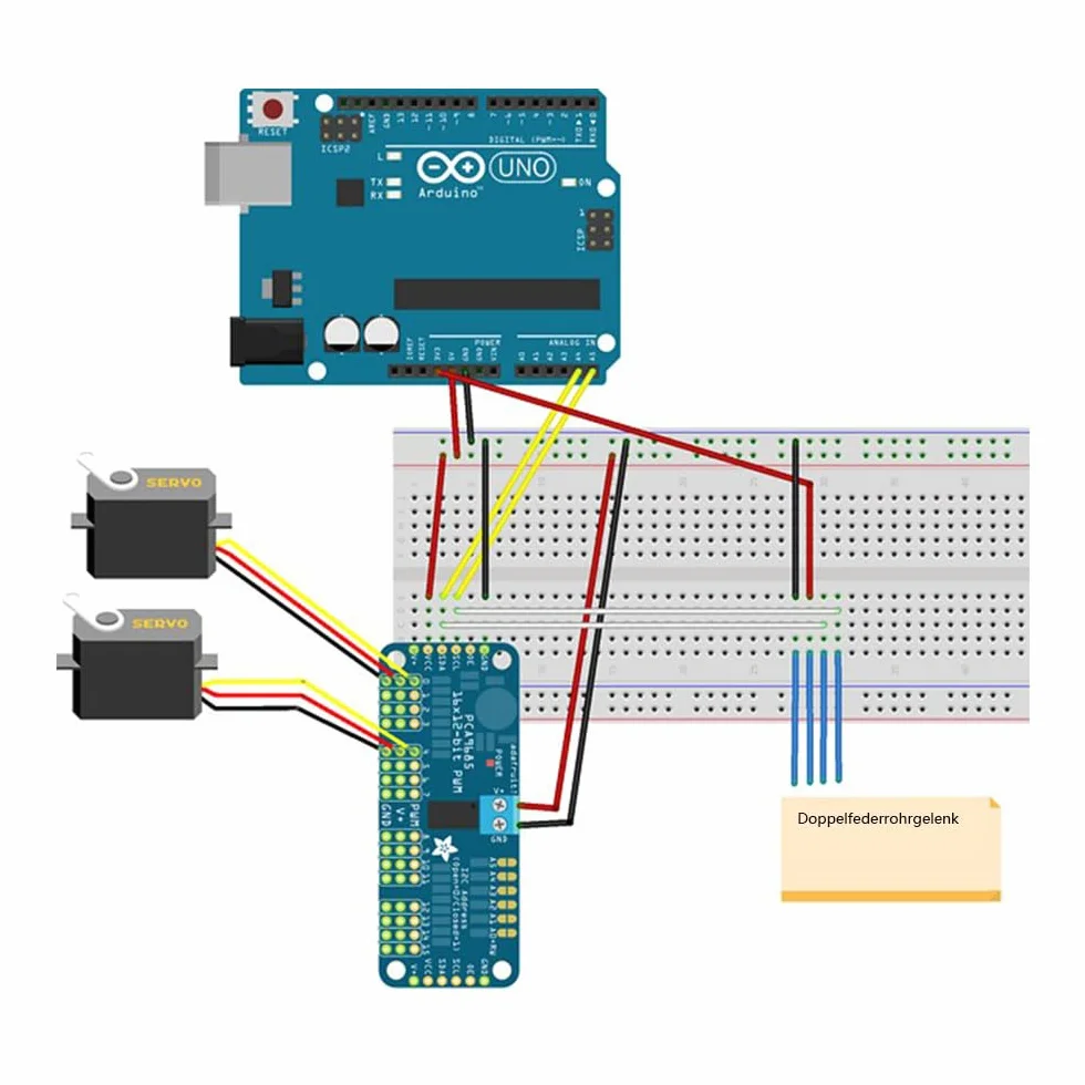 2 szt. PCA9685 PWM sterownik silnika 16-kanałowy, 12-bitowy moduł PWM IIC, do robotów AR-duino, do sterowania robotem, elektroniczny sektor ekspansji