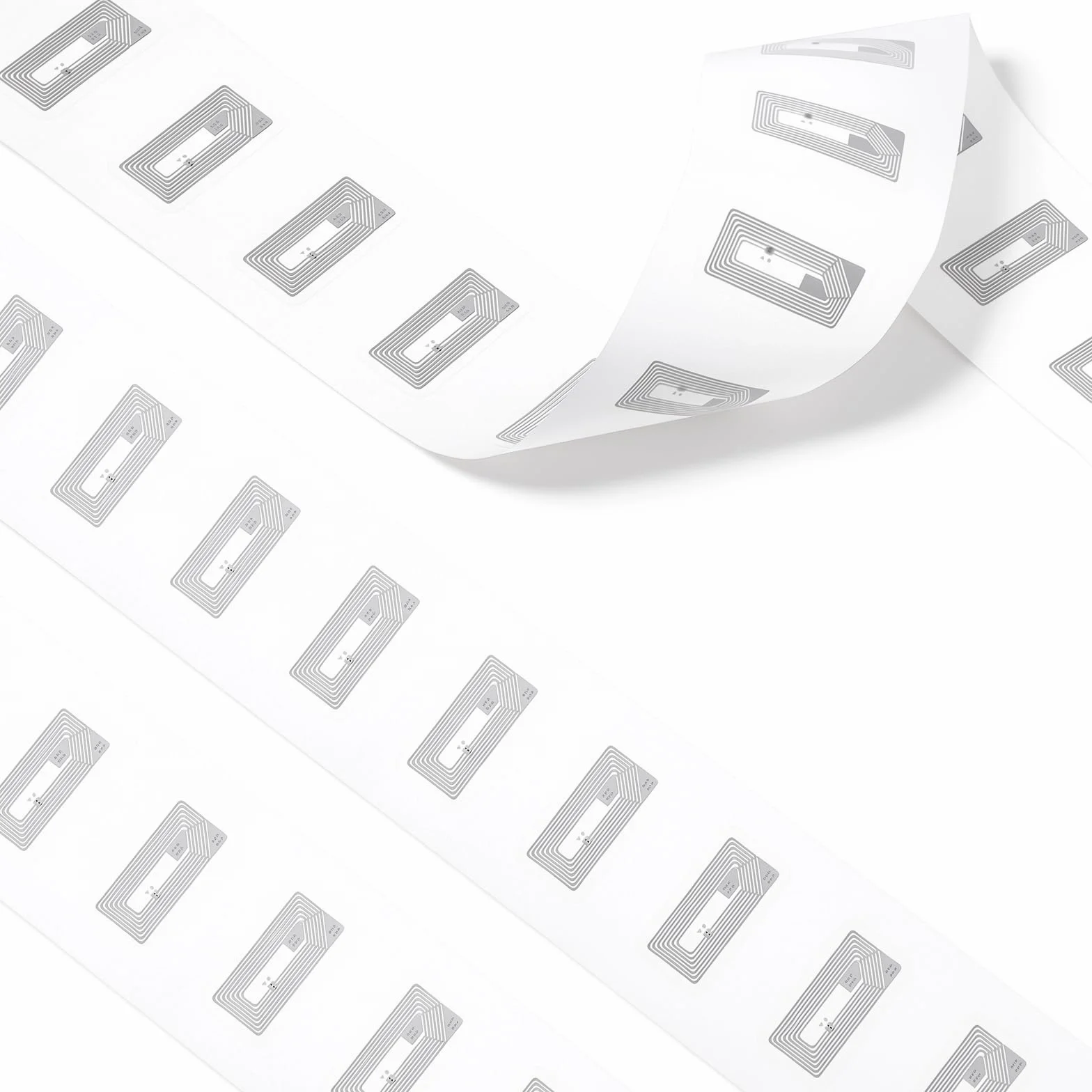 50 sztuk naklejek NFC z chipem Ntag215, przezroczyste znaczniki RFID, programowalne, 504 bajty, chip NFC do wszystkich urządzeń obsługujących technologię NFC, adaptacja amiibo (prostokąt, 11 x 21 mm)