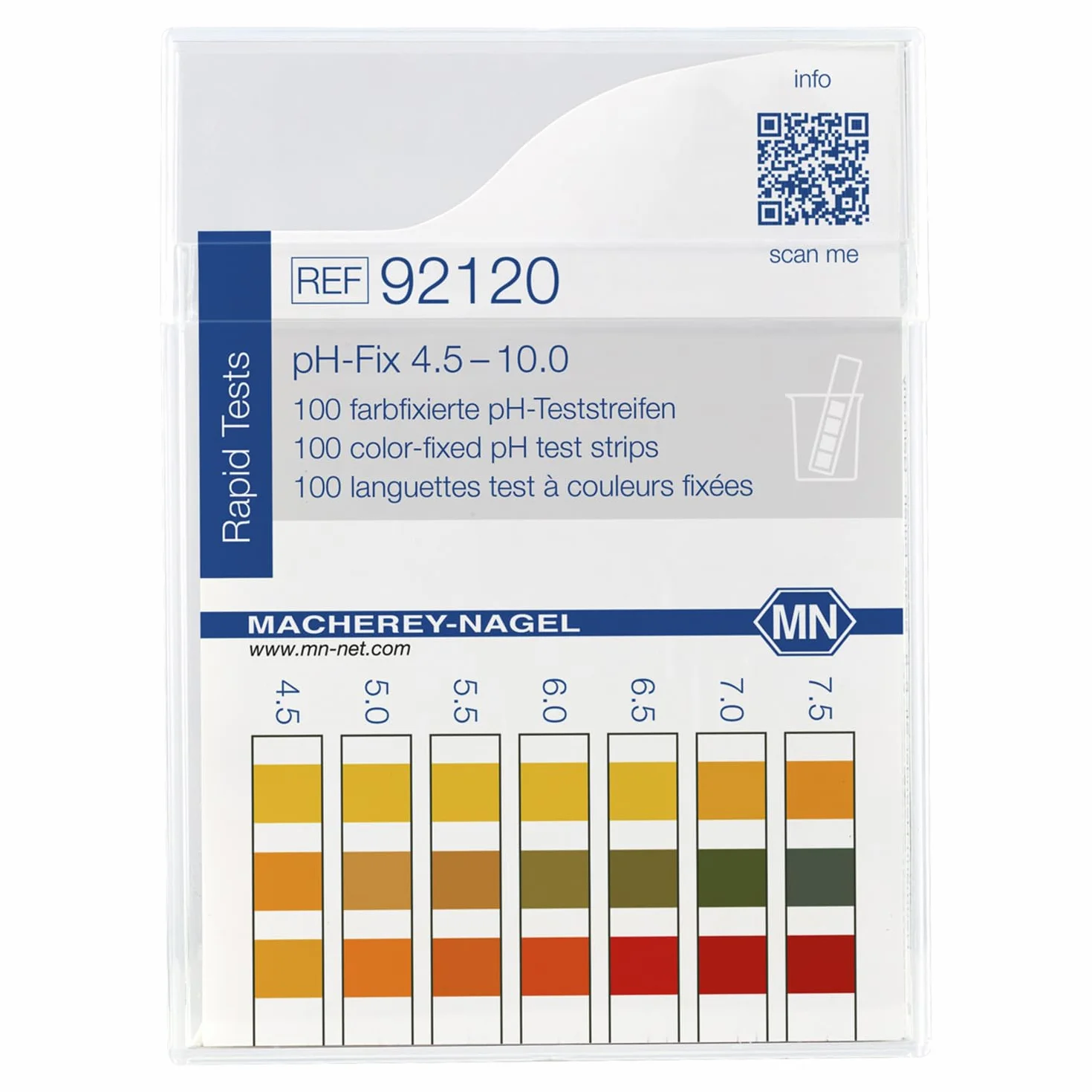 Macherey und Nagel ML-6708 pasek testowy pH-Fix 4.5-10.0 85 mm x 5,5 mm 100 sztuk