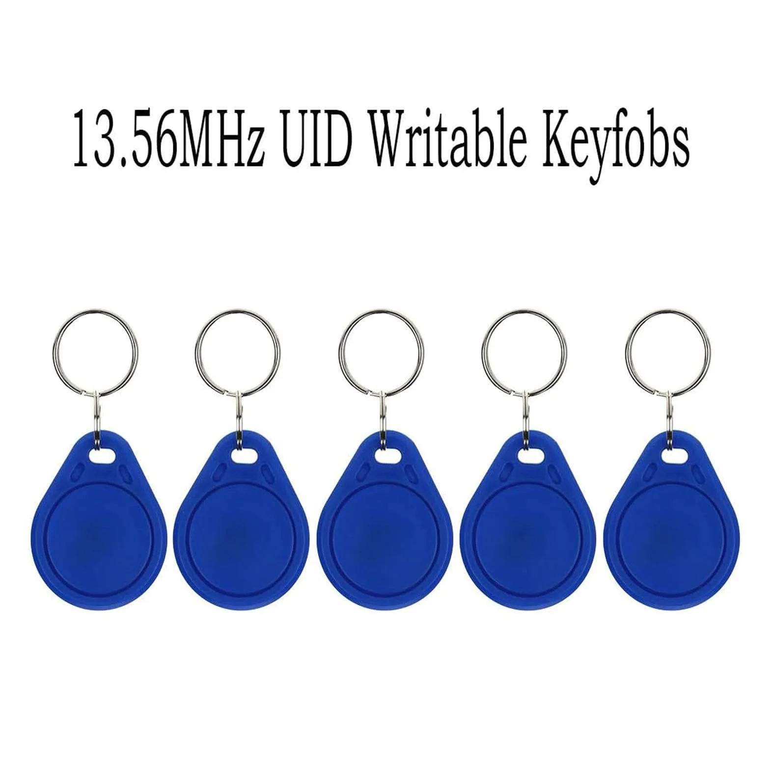 10 x odznaki RFID 13,56 Mhz UID edytowalny breloczek do kluczy MIF 1K Token NFC Tag zbliżeniowy transponder z możliwością zapisu RFID Karta kontroli dostępu - Niebieski