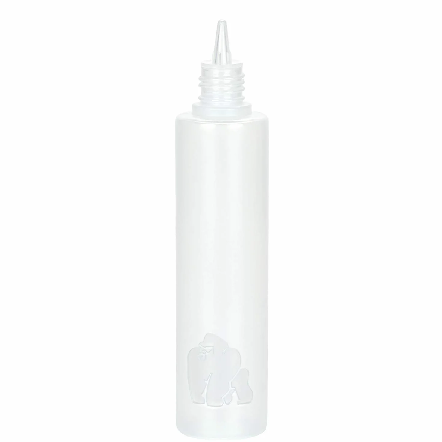 Chubby Gorilla LDPE plastikowe butelki 60 ml, wielokrotnego użytku, puste butelki na płyny, oleje i w opakowaniu 5 szt. (przezroczyste), Przezroczysty, 60ml