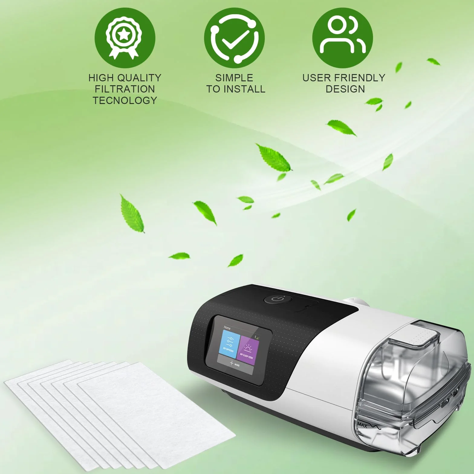 Filtr maszynowy CPAP 30 sztuk kompatybilny z Resmed Airsense 11 akcesoria medyczne