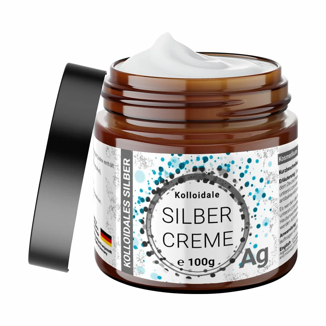 Koloidalny srebrny krem 40 ppm 100 g w szklanym tygielku – kosmetyk