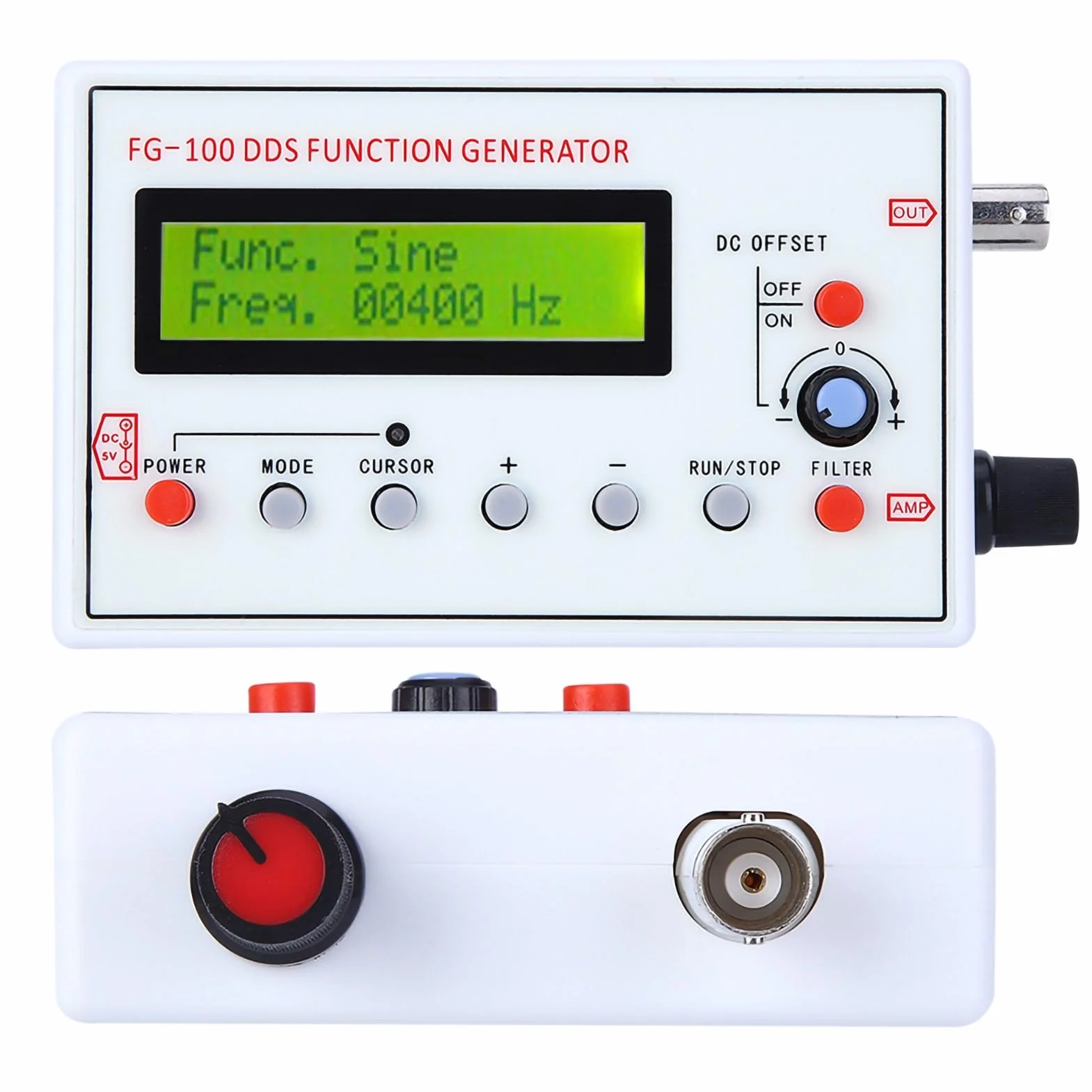 FG-100 Generator Sygnału Funkcji DDS Moduł Generatora Funkcji DIY Częstotliwość Sinusoidalna Generator Sygnału 1 HZ-500 KHz