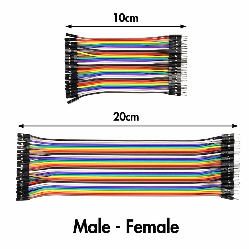 Zestaw 240 sztuk kabli typu Jumper Kit 10 cm i 20 cm męski, męski na męski, dla kobiet i mężczyzn, do Arduino