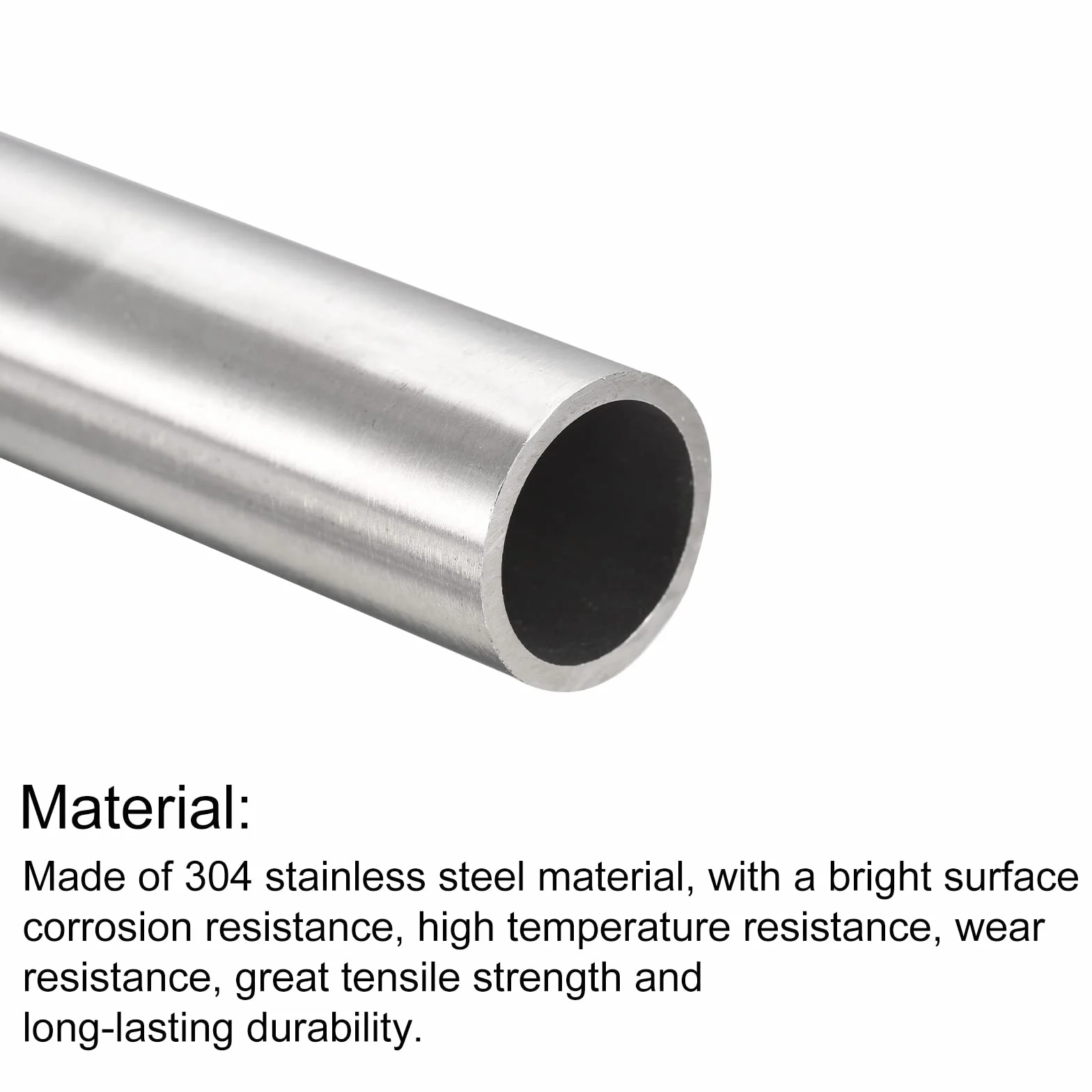 QUARKZMAN Rura ze stali nierdzewnej 304 OD 22 mm x 1,5 mm grubość ścianki 300 mm długość metalowe węże do maszyn przemysłowych