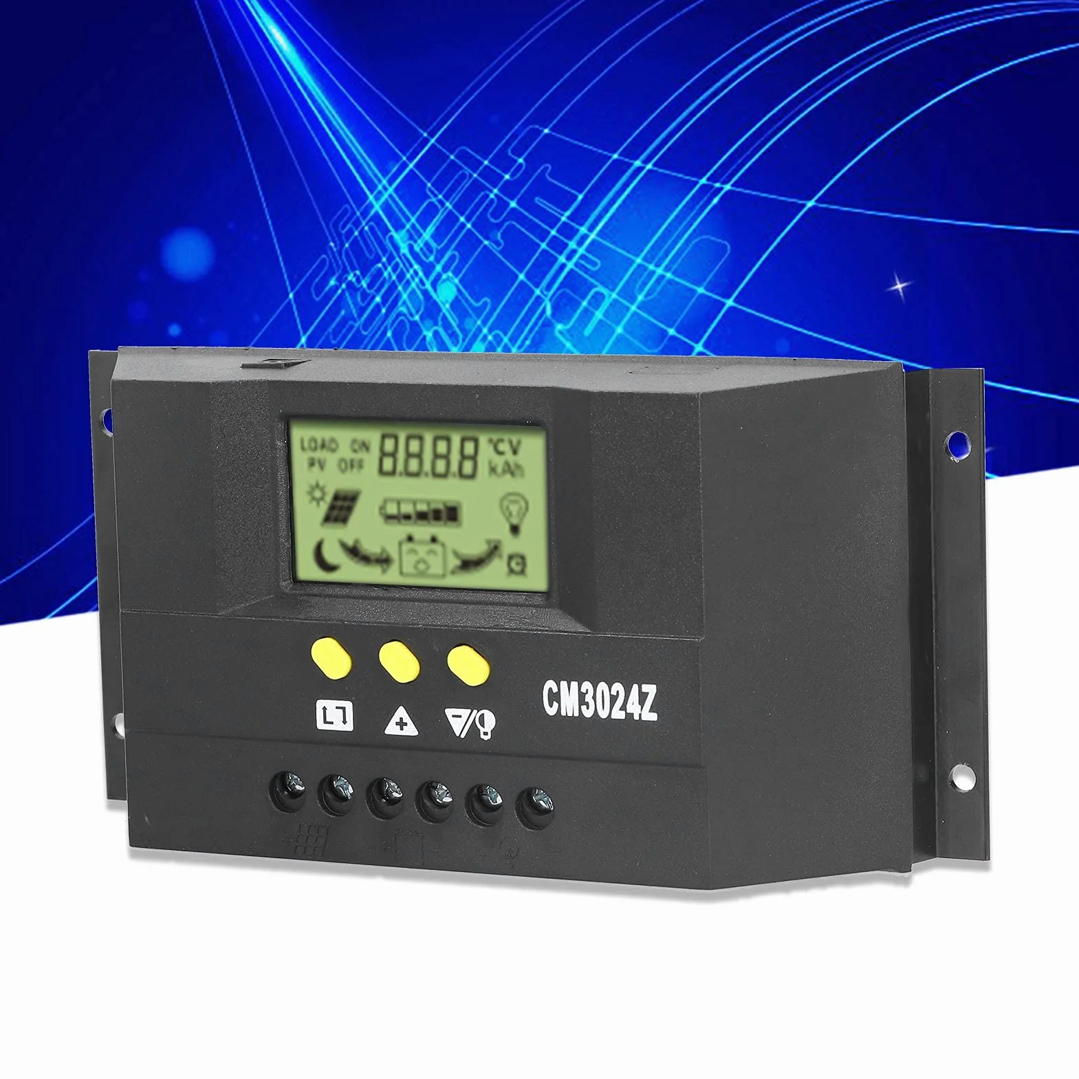 Regulator Ładowania Słonecznego PWM 30A 12V/24V z Ekranem LCD Automatyczna Identyfikacja Napięcia