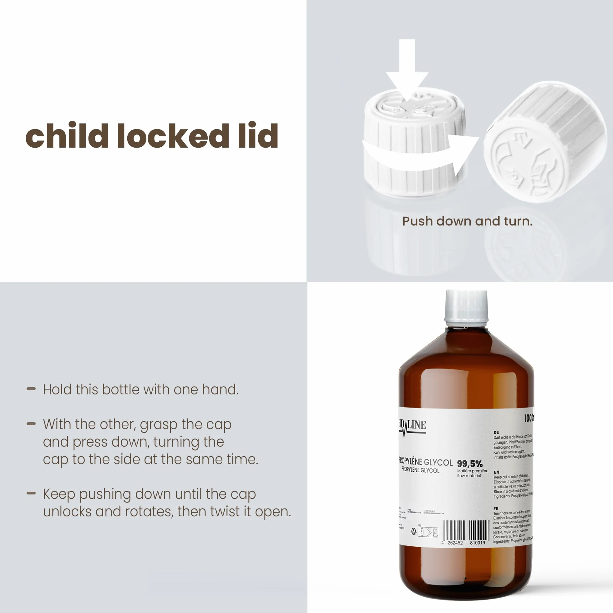 Hd-Line E1520 Glikol Propylenowy, Przezroczysty, 1000 ml