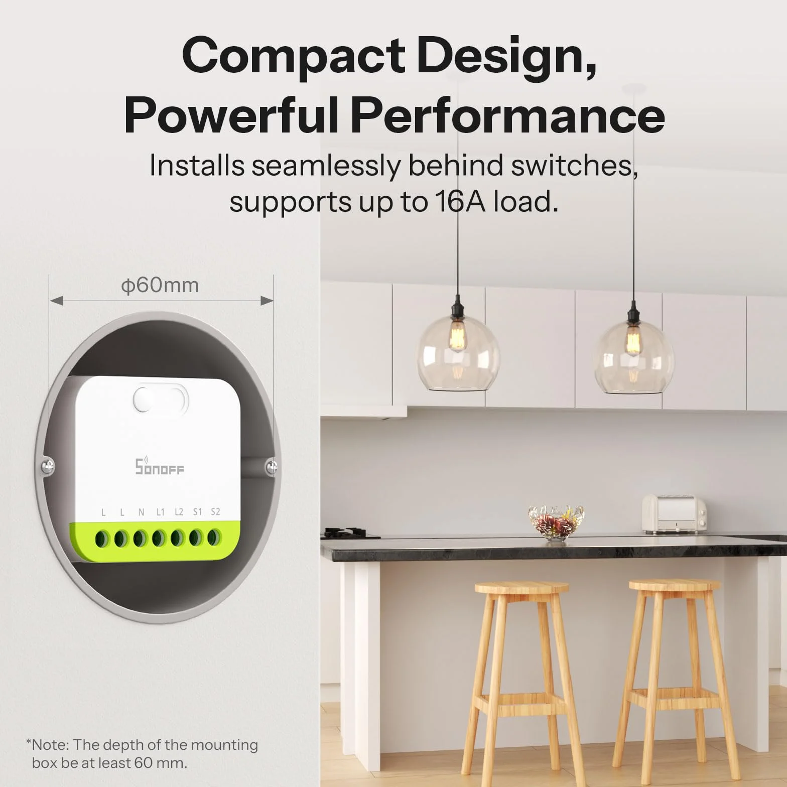 SONOFF MINI DUO Przełącznik Inteligentny Zigbee 2-Kanałowy, Współpracujący z Zigbee 3.0, Całkowite Obciążenie 16A, Kompaktowy na Pudełka Standardowe, Sterowanie Zdalne i Automatyczne przez Hub