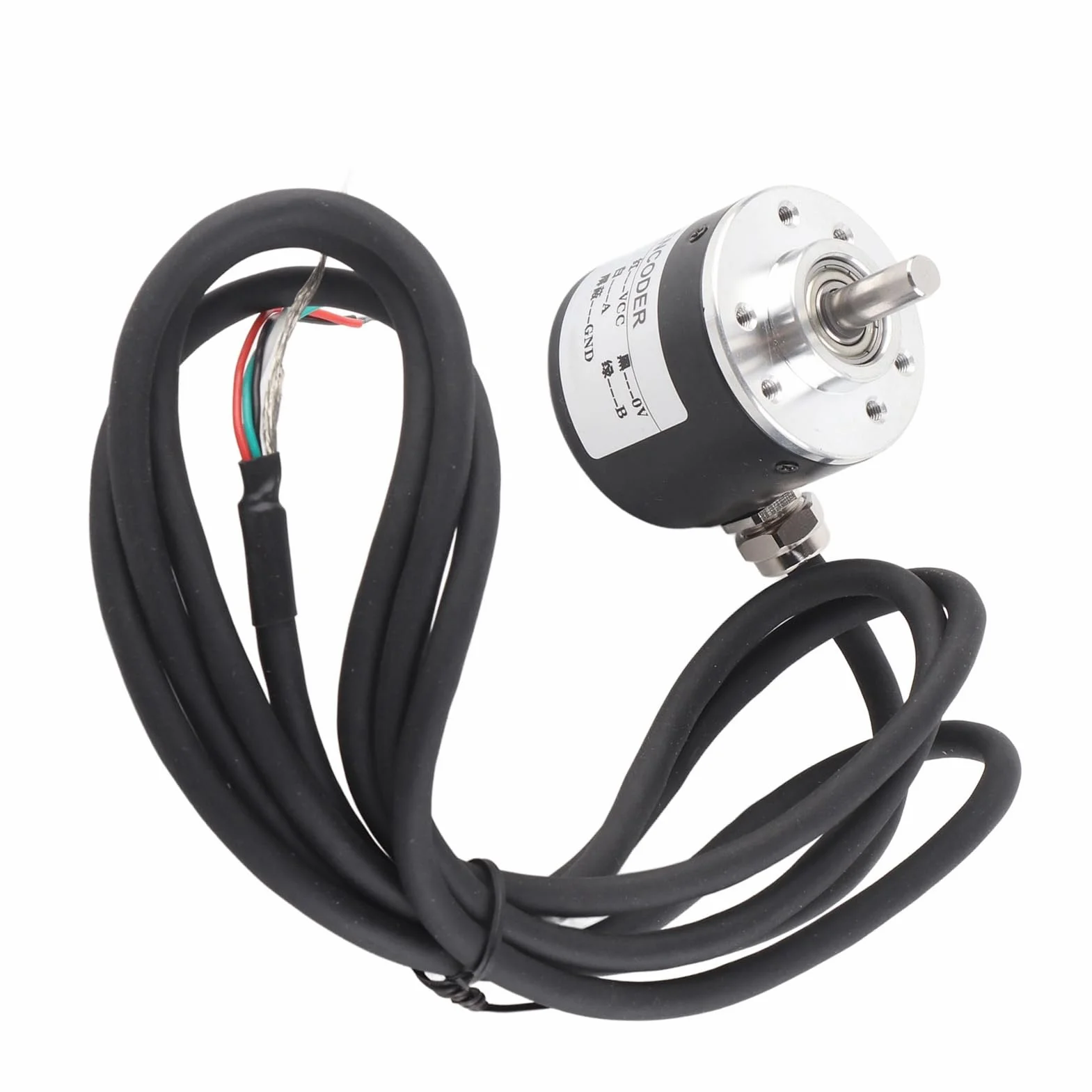 Enkoder, Przyrostowy Enkoder Obrotu 5V-24V AB 2-fazy Wał 6mm 600P/R Czujnik Magnetoelektryczny Enkoder, Przełącznik Enkodery