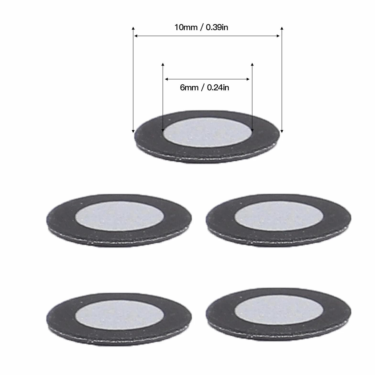 Magnetyczny Znacznik Odblaskowy do Skanowania 3D 6mm ID 10mm OD 150 szt.