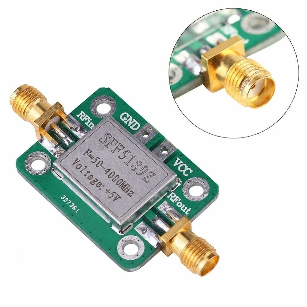 2pcs LNA 50-4000MHz SPF5189 RF Low Noise Amplifier Signal Receiver NF 0.6dB