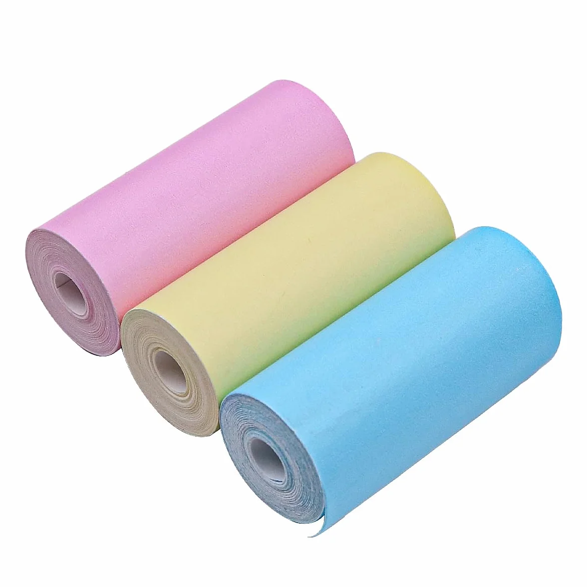 Namvo 6 rolek Kolorowy papier do druku termicznego Przenośna drukarka termiczna Mini drukarka fotograficzna Etykiety (57 x 25 mm)