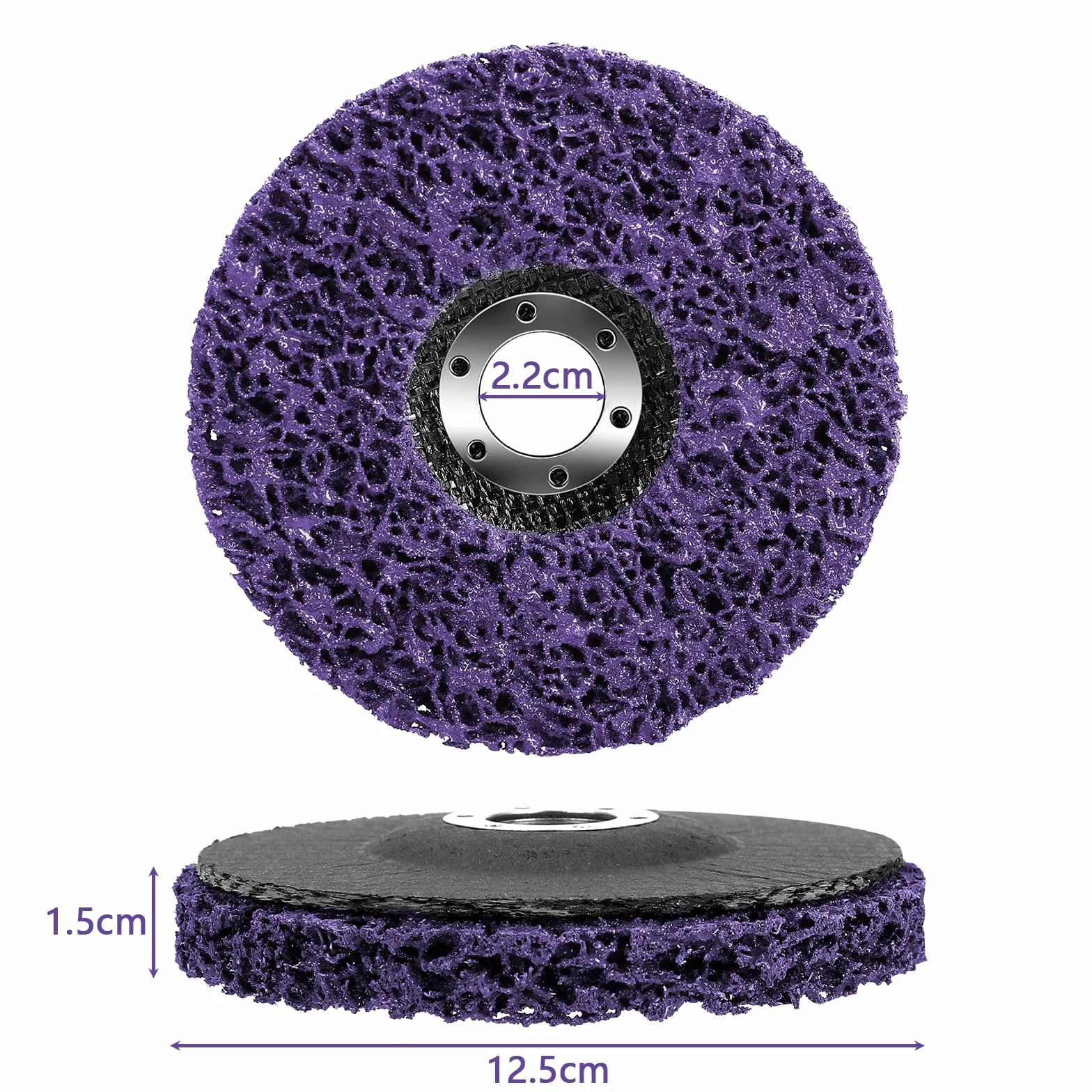 Mkitnvy 125 mm CSD tarcza szlifierska, 5 sztuk, czarne tarcze do czyszczenia, zestaw 5 sztuk, tarcze szlifierskie, tarcze z tkaniny nylonowej, czyste paski, usuwa farbę, rdzę
