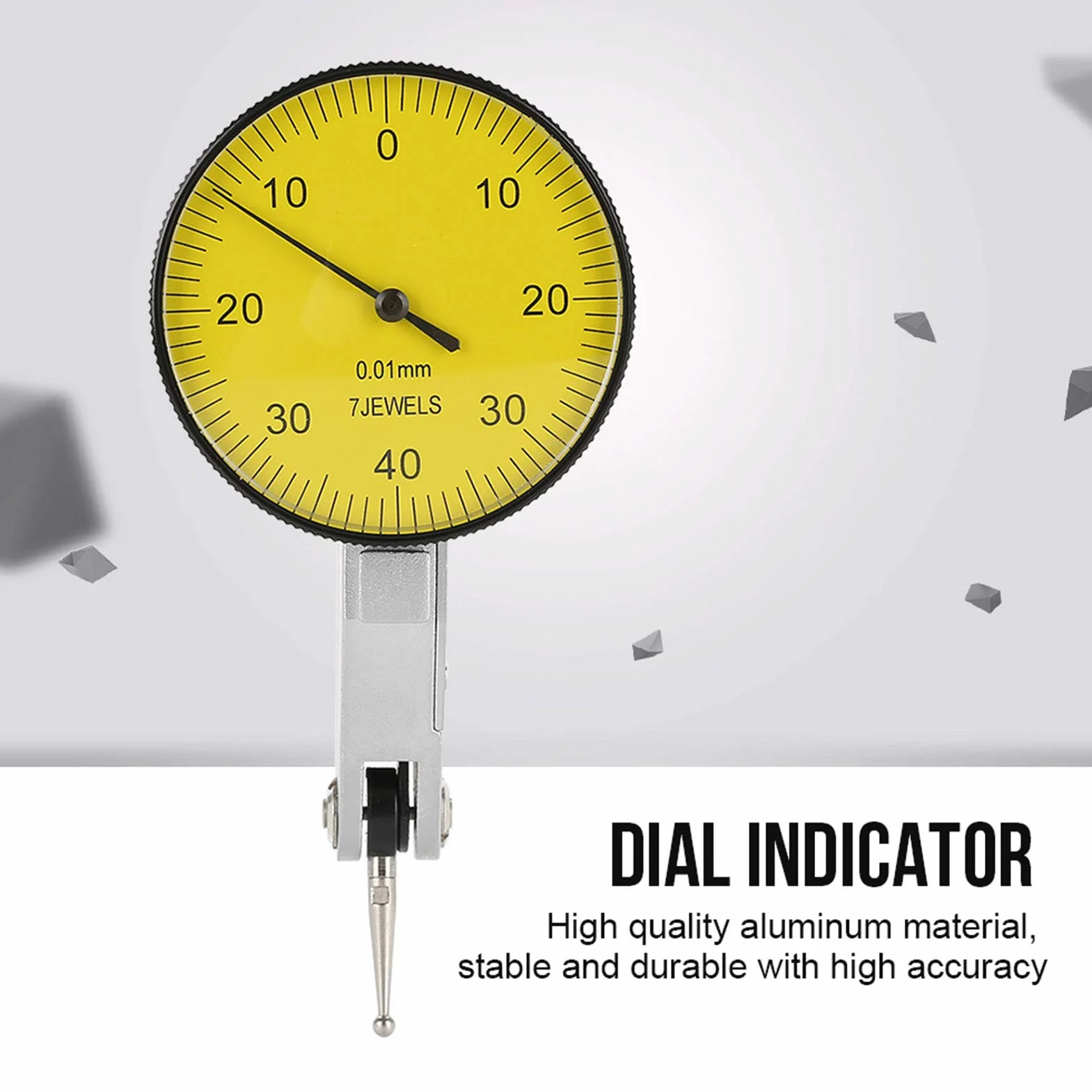Elprico Dial Test Indicator, Präzision 0,01 mm, Metrisch, Hebelmessgerät, mit Aufbewahrungskoffer