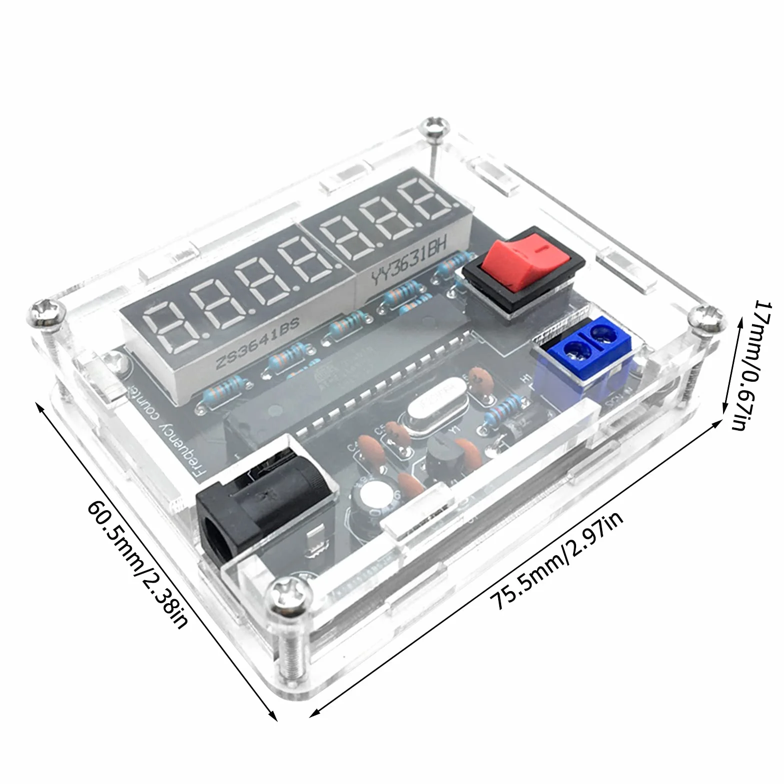Cyfrowy miernik częstotliwości 0,45 Hz-10 MHz DIY zestaw pomiarowy
