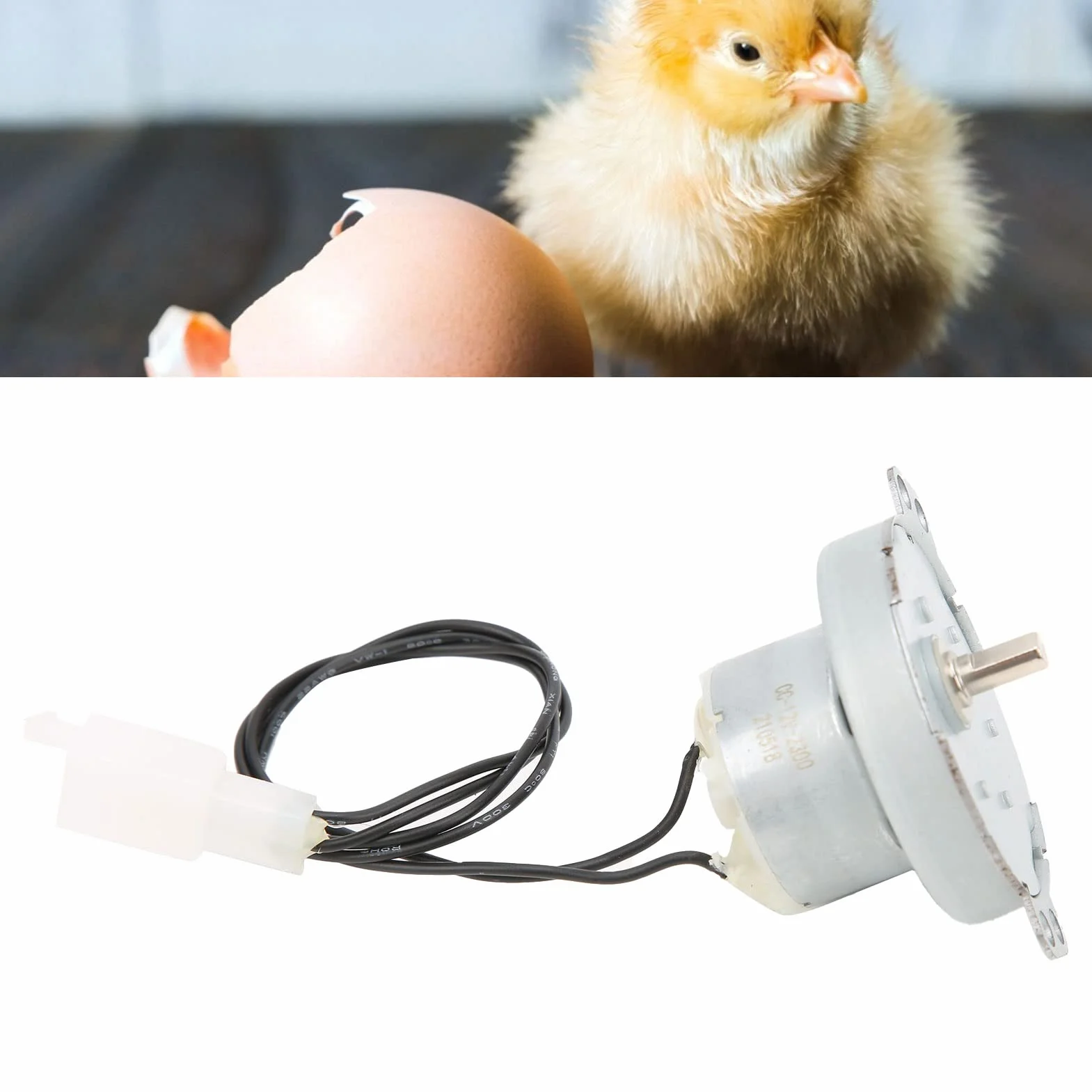 Silnik inkubatora jaj, silnik inkubatora automatycznego 12 V Mini inkubator z silnikiem obracającym jaja o niskiej prędkości obrotowej System obracania jaj Akcesoria do inkubatora (poniżej 110 V)
