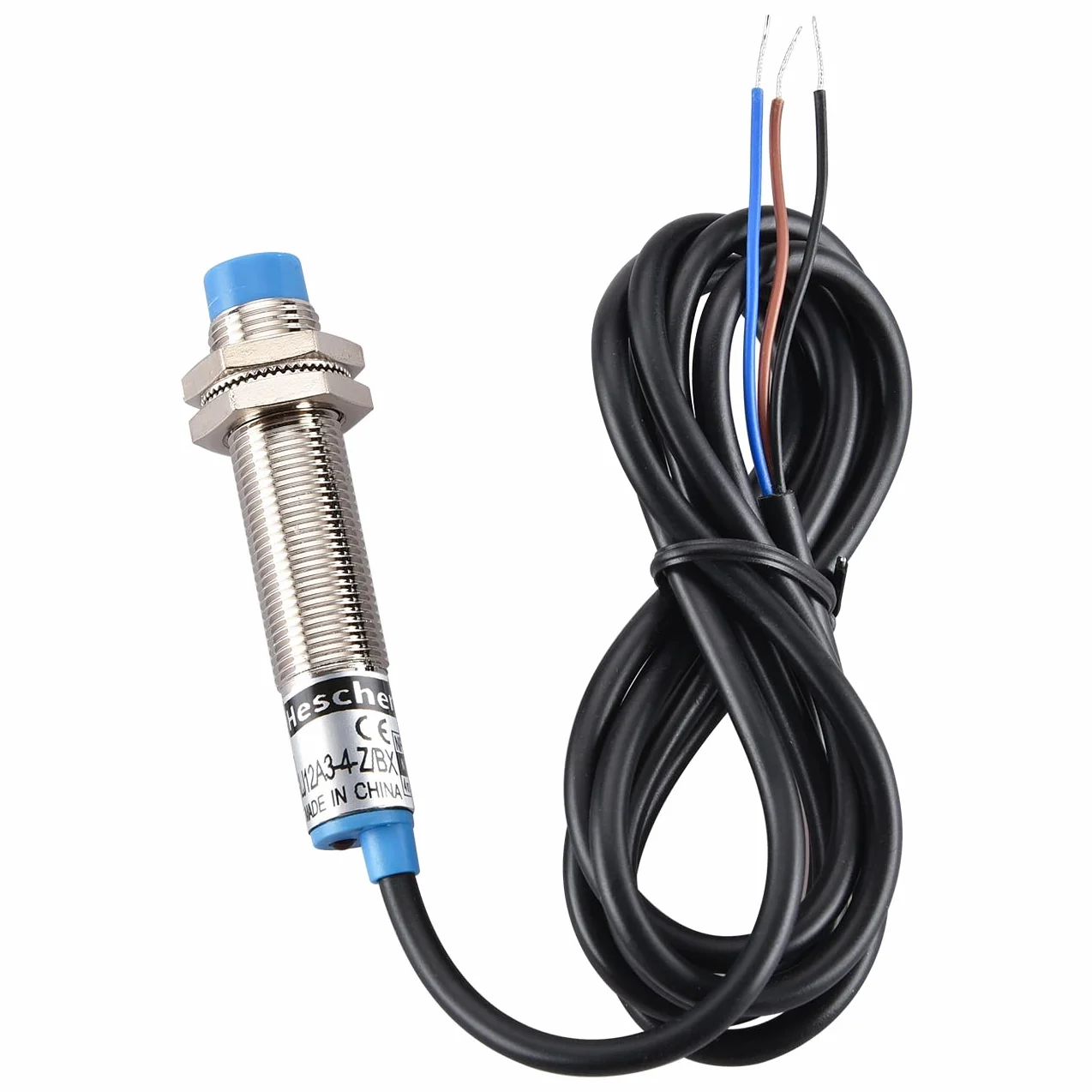 Heschen M12 indukcyjny czujnik zbliżeniowy LJ12A3-4-Z/BX 4mm 10-30VDC NPN NO 5 szt