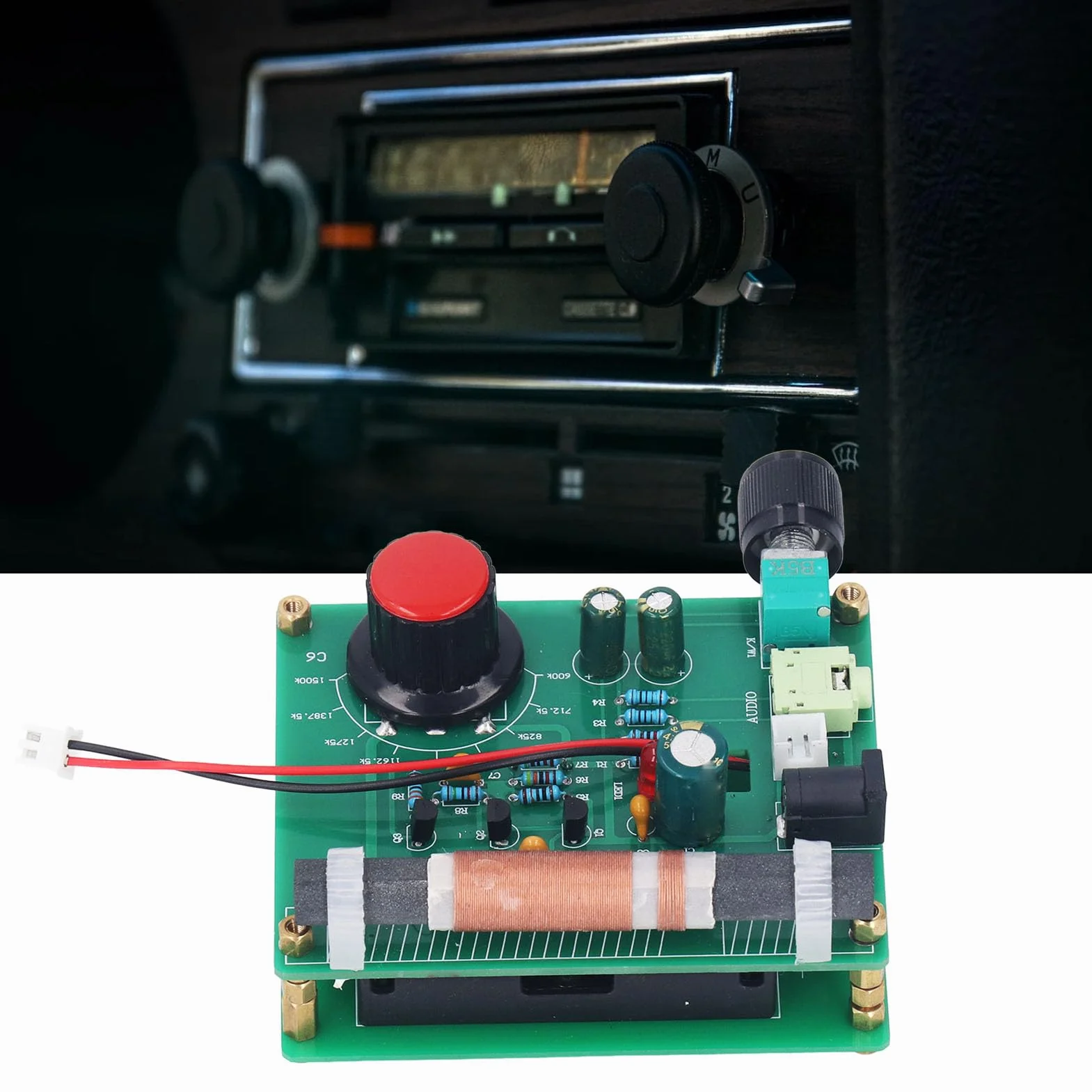 Zestaw nadajnika AM, zakres modulacji nadajnika amplitudy 600 kHz - 1500 kHz