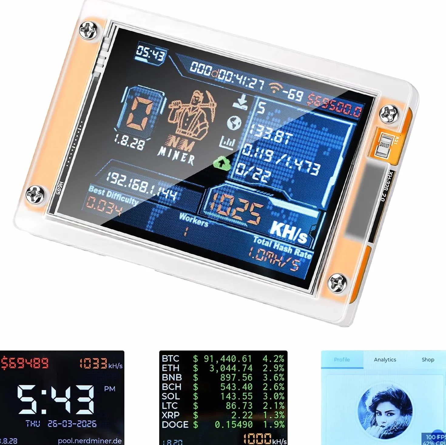 diymore do ESP32 2,8-calowy panel rozwojowy wyświetlacza OLED ESP32-2432S028 przystosowany do obliczania szybkości skrótu typu C
