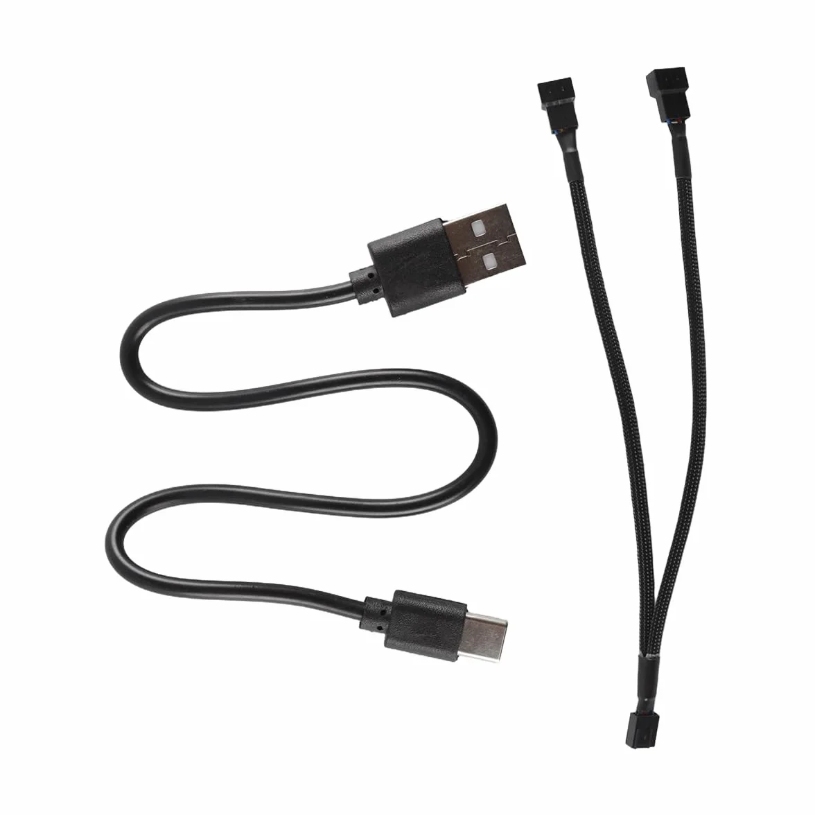 Standardowy regulator prędkości PWM 4,5 x 2,2 x 1,8 cm PLA i obudowa FDM 5 V wejście USB typu C z 27 cm rozdzielaczem 1 do 2 30 cm kabel USB C do sterowania silnikiem