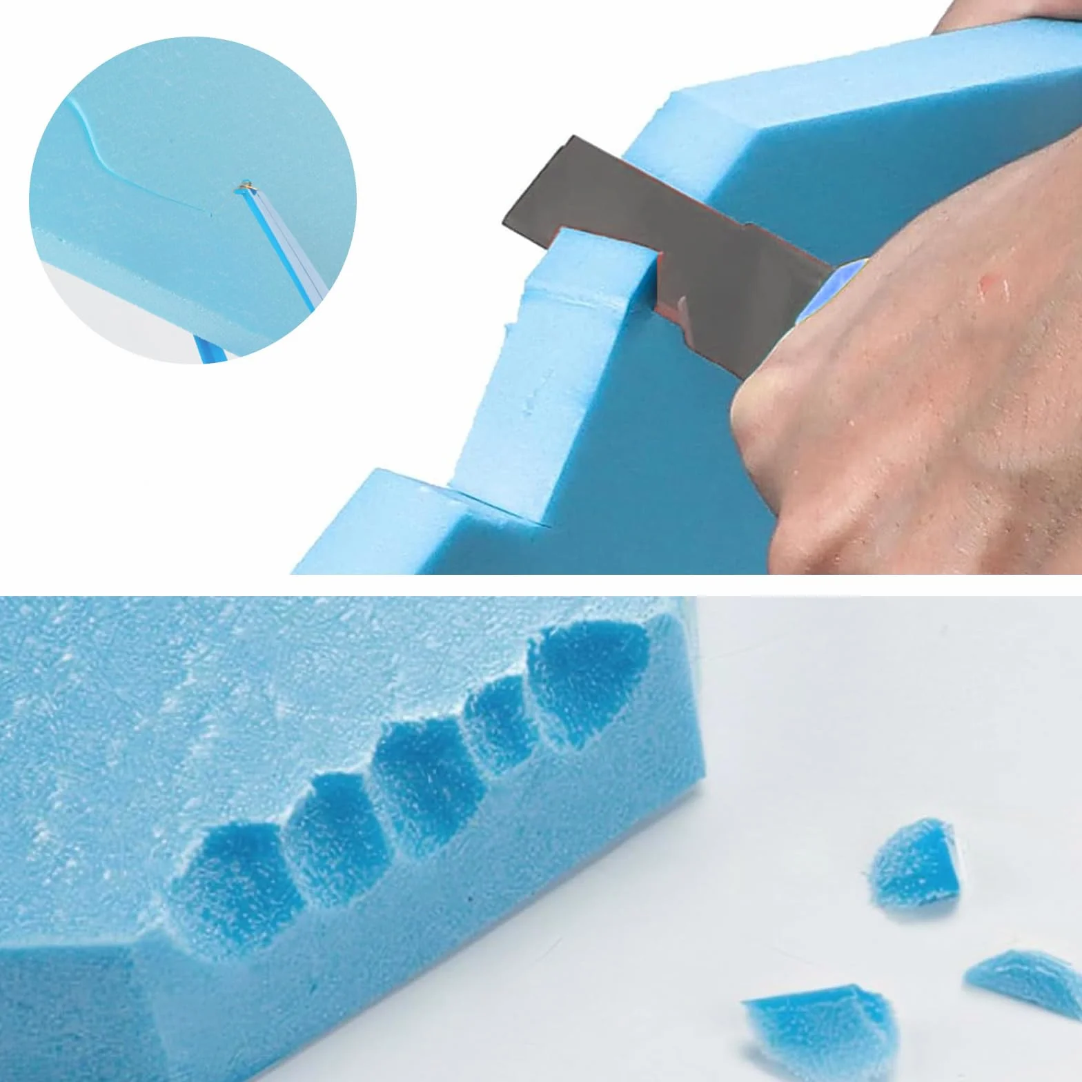 Płyta piankowa wysoka gęstość 30x20x2 cm niebieska model DIY