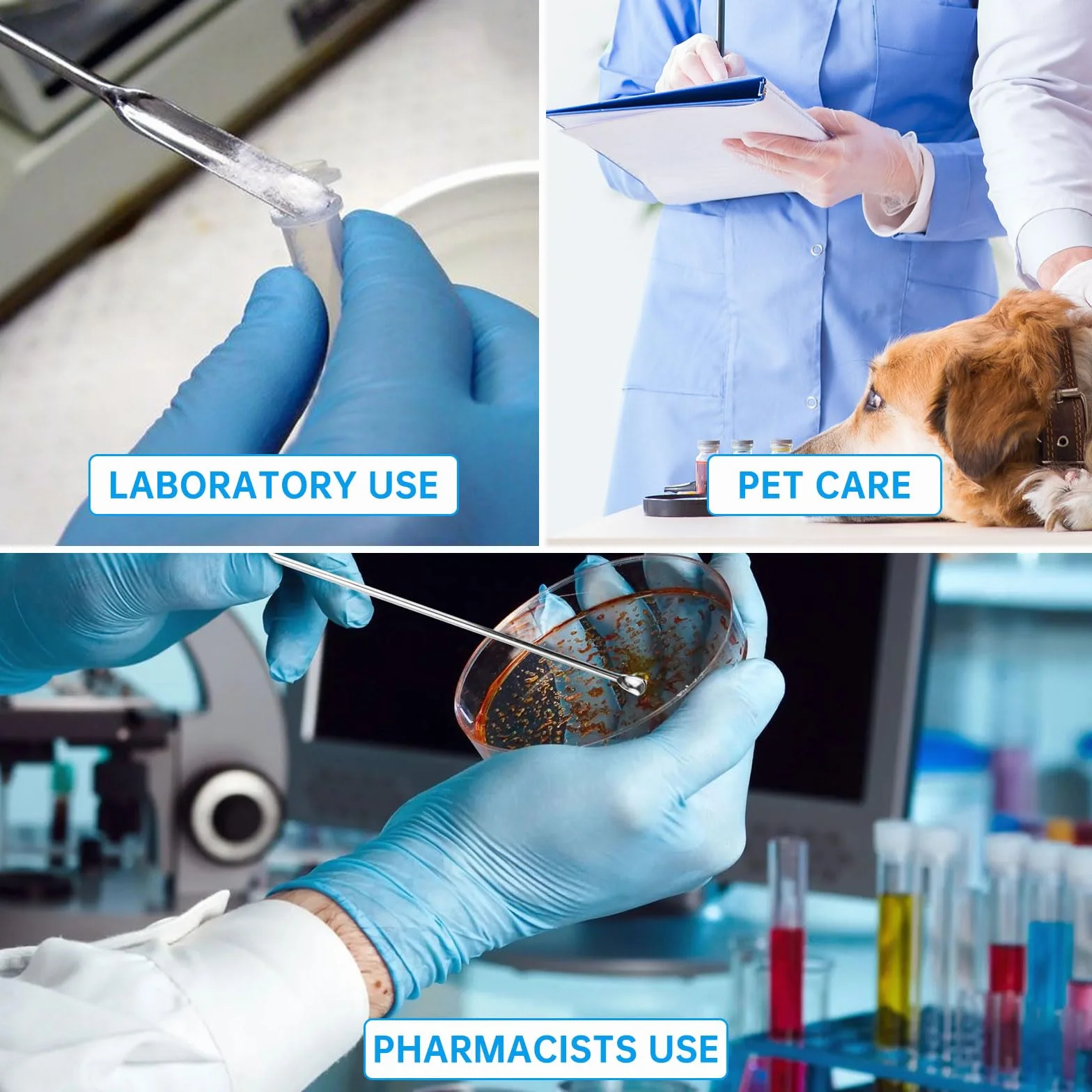 6 sztuk łyżek laboratoryjnych, szpatułki laboratoryjne ze stali nierdzewnej, z pęsetą do łokcia, szpatułka laboratoryjna do mikroleków, odczynników, gliny polimerowej (srebrne)
