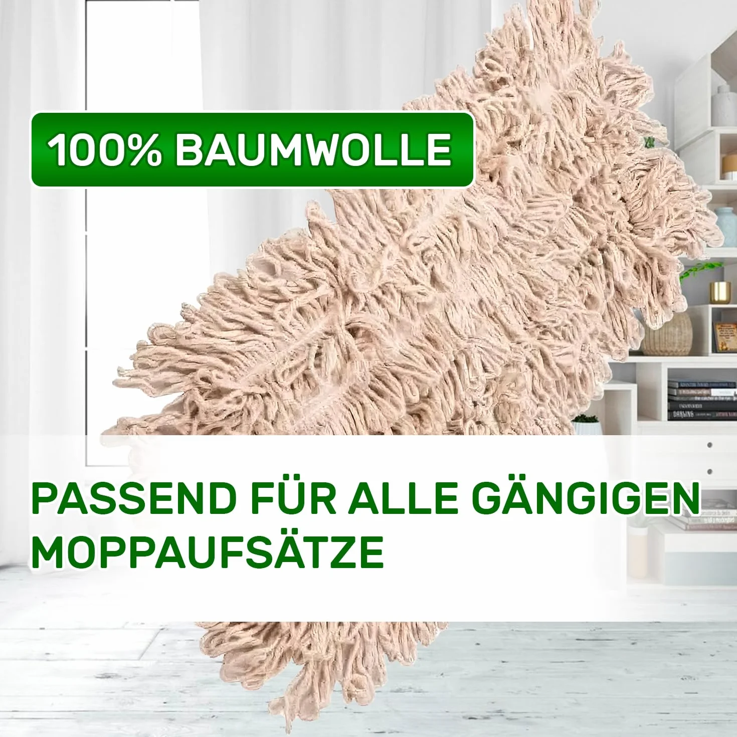 ONIX TECH Wymienne głowice mopa 40x12 cm bawełna
